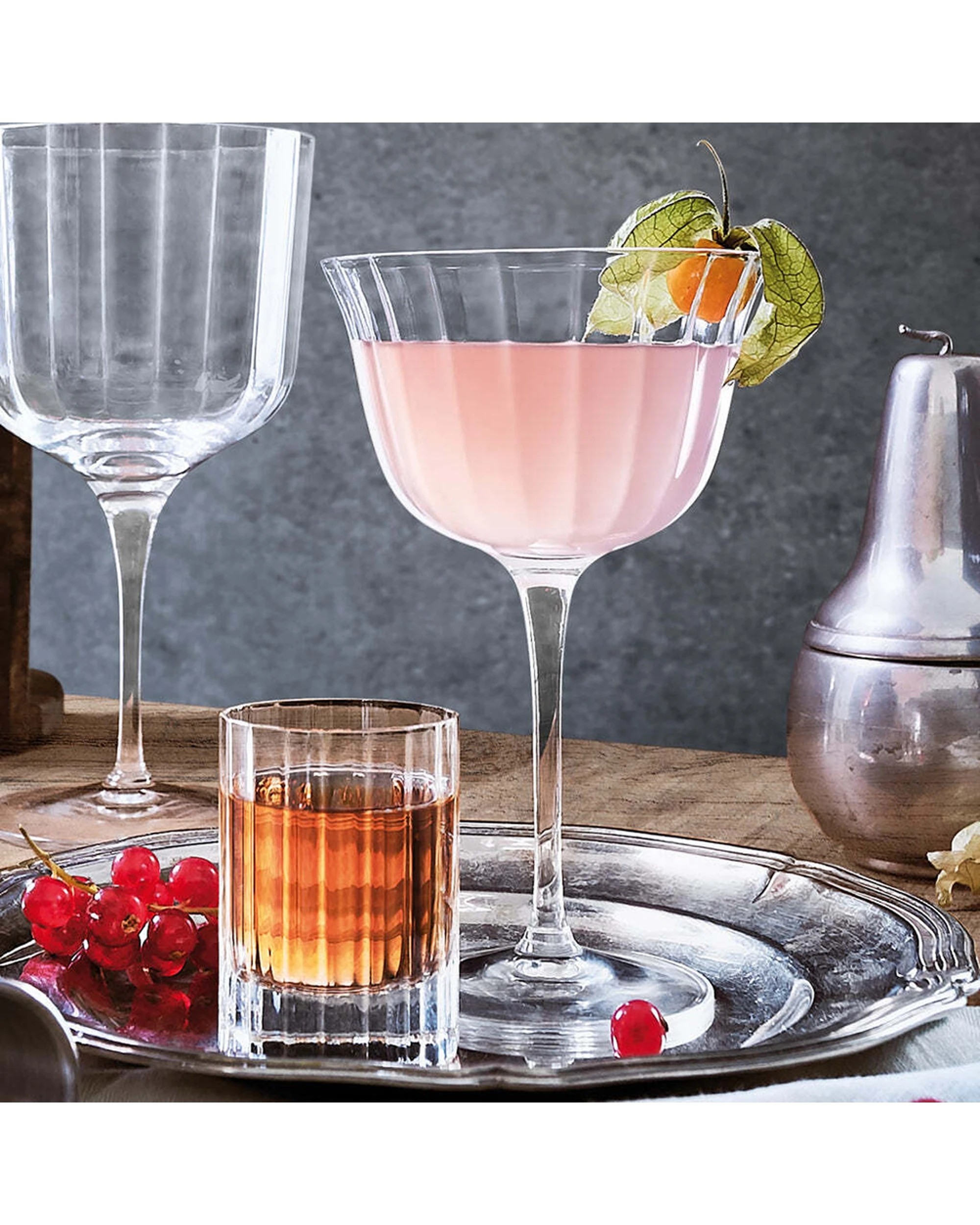 5 Luigi Bormioli 4pc Bach Retro Fizz Stemware Cocktail Glasses Set 260ml - Clear, 5 of 6