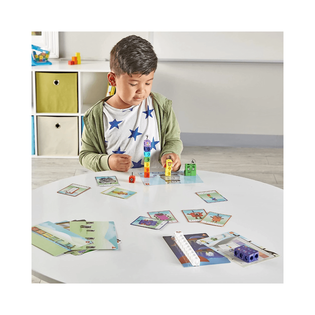 6 Hand2Mind Mathlink Cubes Numberblocks 1-10 Activity Set, 6 of 6