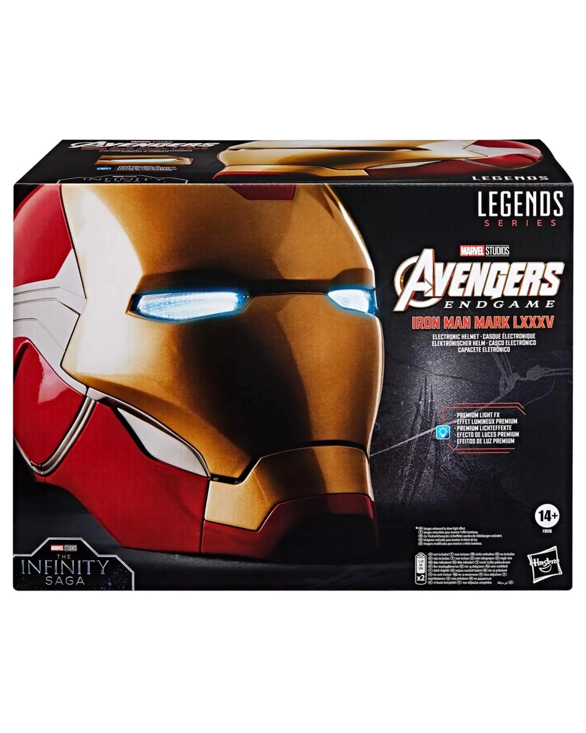 2 Hasbro Marvel Legends Series: Avengers Endgame Iron Man Mark 85 Premium Electronic Helmet, 2 of 10