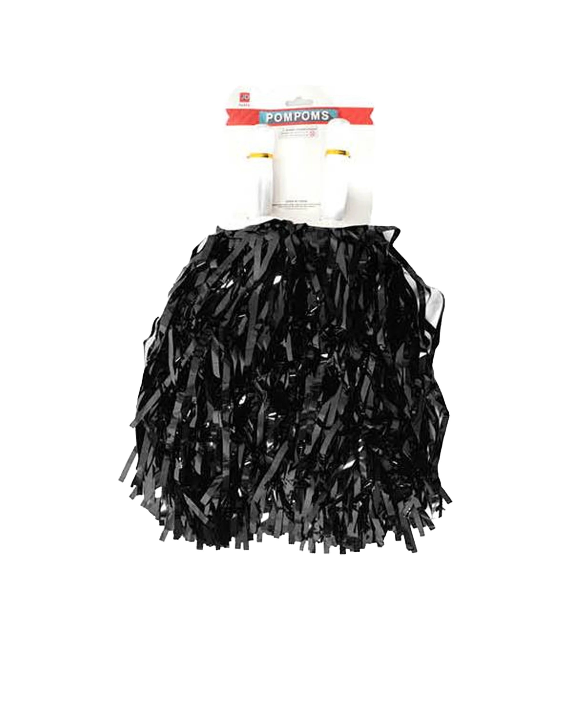 1 JD Party Metallic Pom Pom Party Accessory Costume Celebration Supplies - Black, 1 of 1