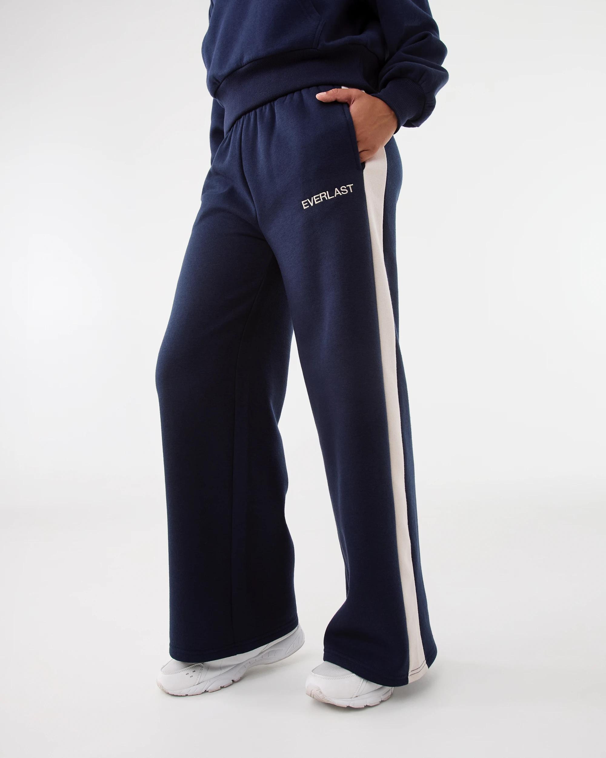 1 Everlast Womens Panel Wide Leg Trackpants Mood Indgo, 1 of 9