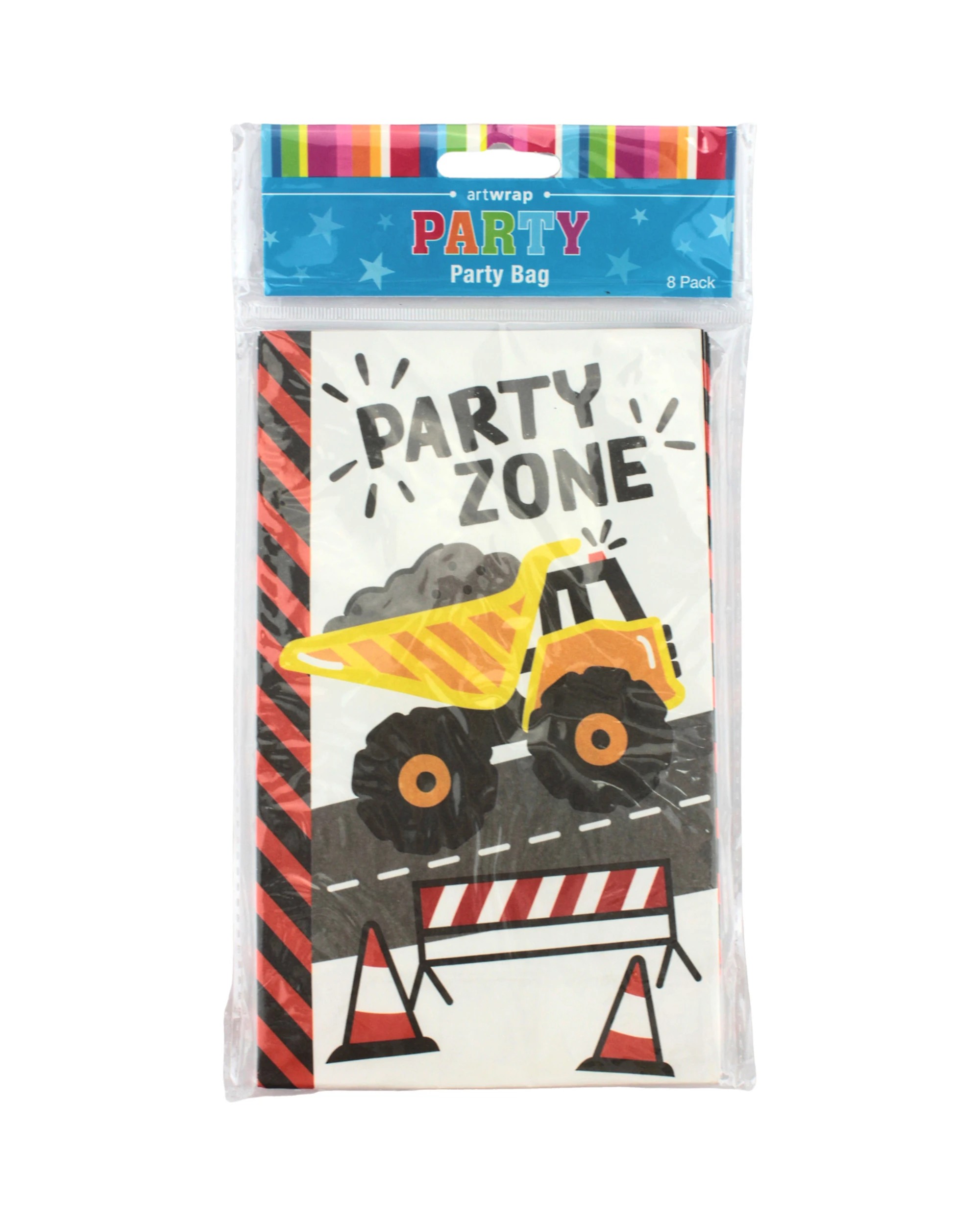 3 Artwrap Construction Truck Paper Party Bags Pack of 8, 3 of 3