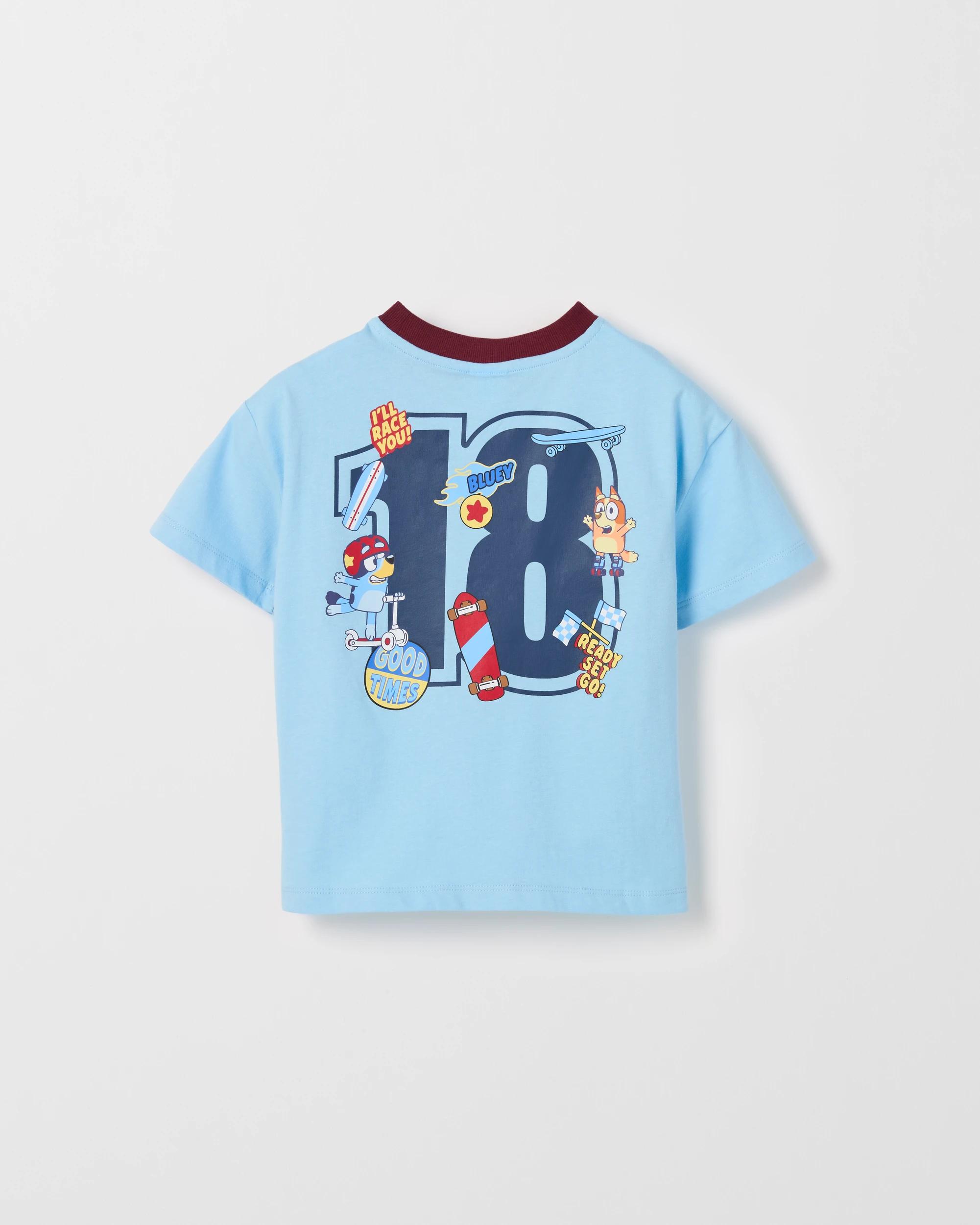 3 Bluey Australian Cotton T-Shirt BLUE, 3 of 3