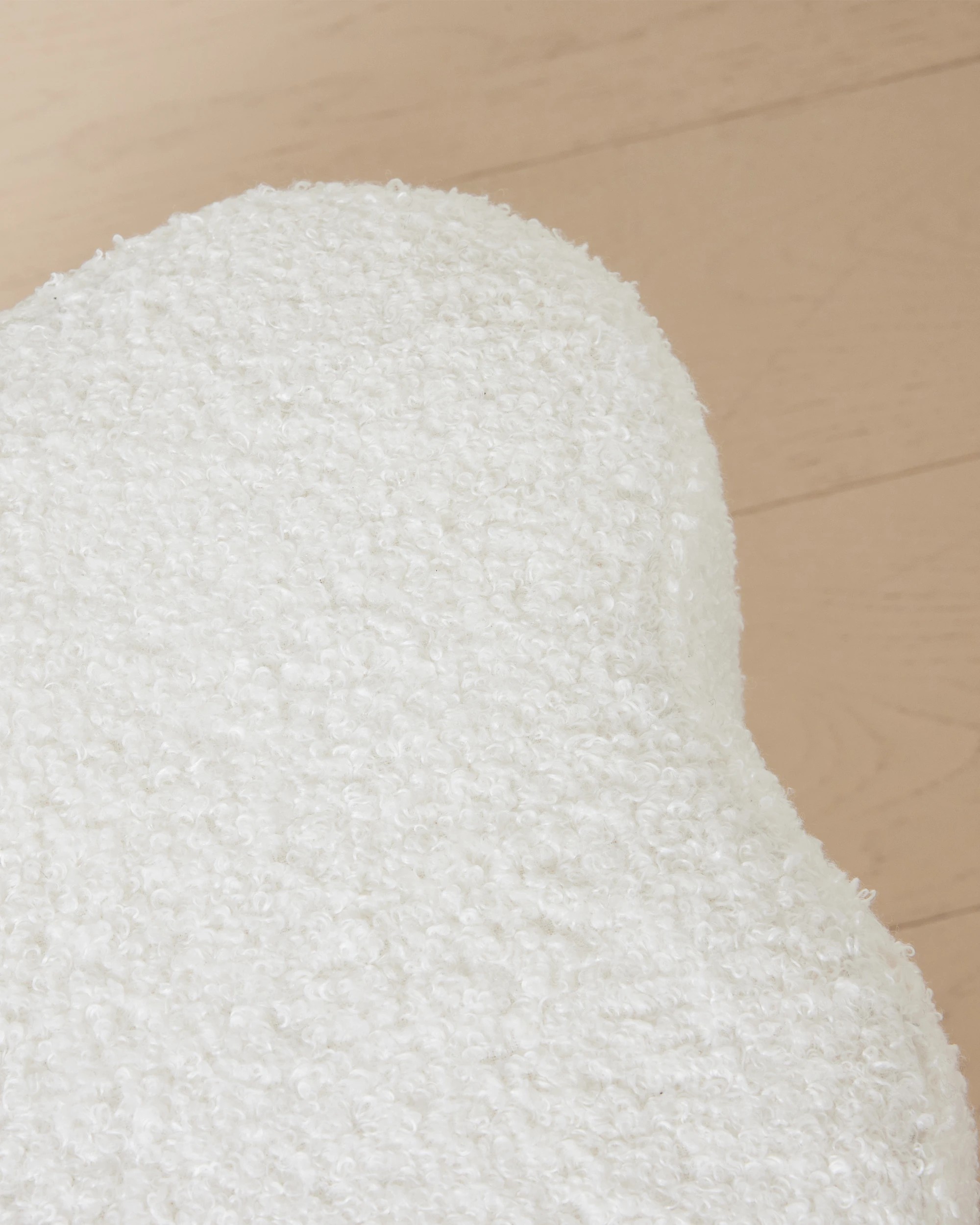 3 Boucle Wave Ottoman, 3 of 5