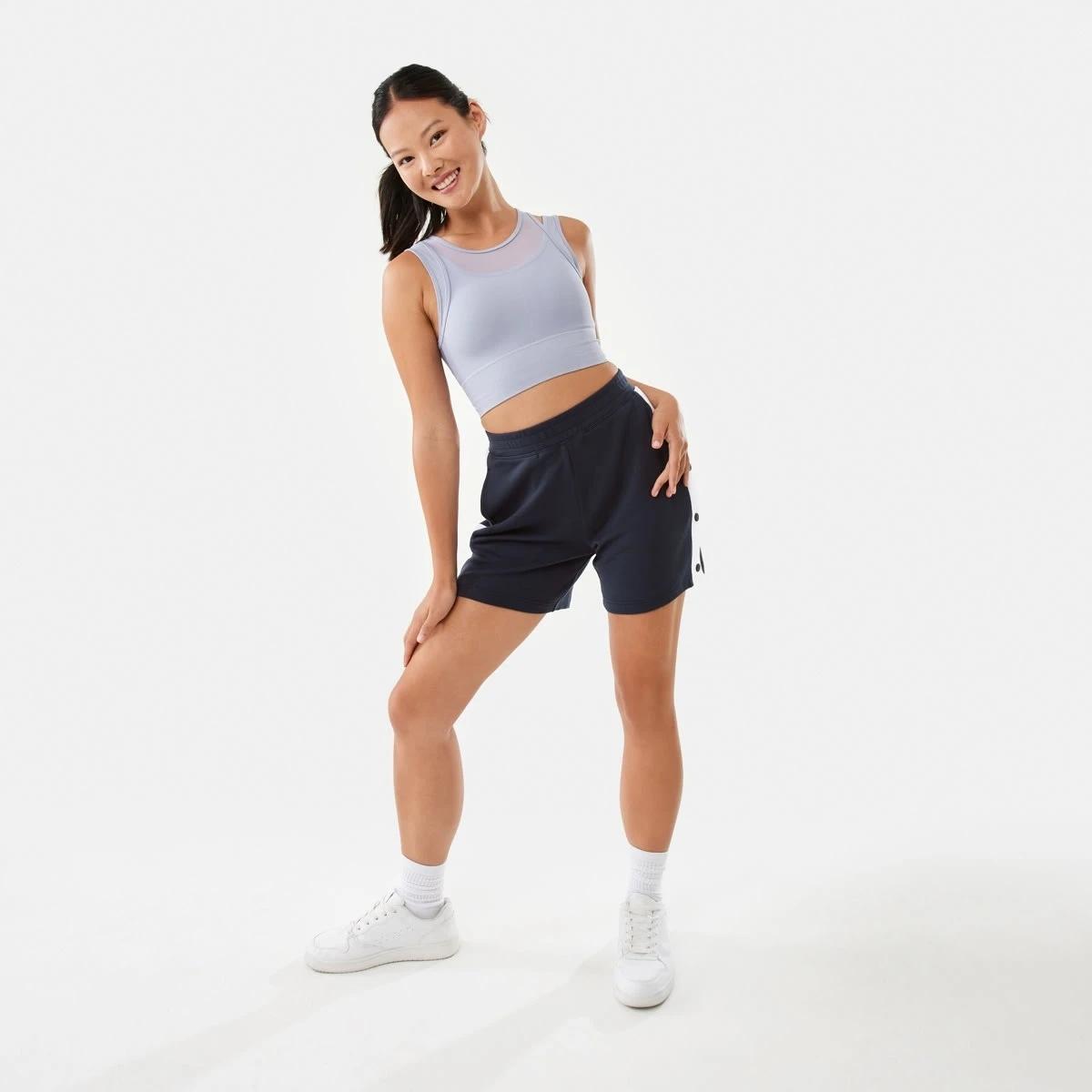 2 Active Womens Snap Shorts Shade Navy, 2 of 8