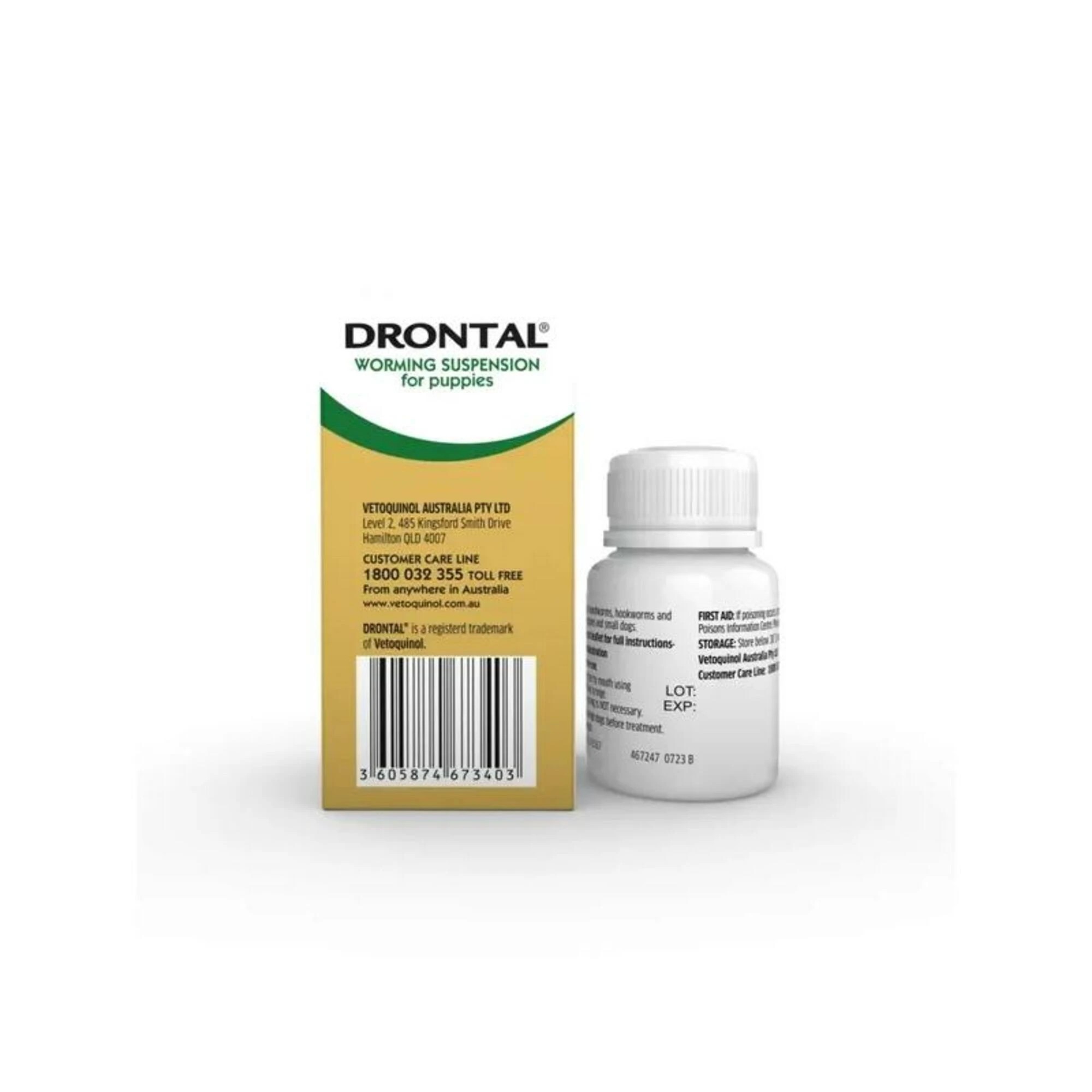2 Drontal Puppy Small Dog Worming Suspension 30ml, 2 of 2