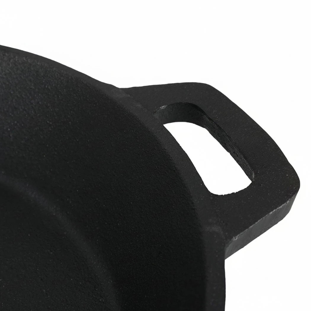 5 TOQUE Cast Iron BBQ Poultry Roaster Pan,Diameter 24, 5 of 7