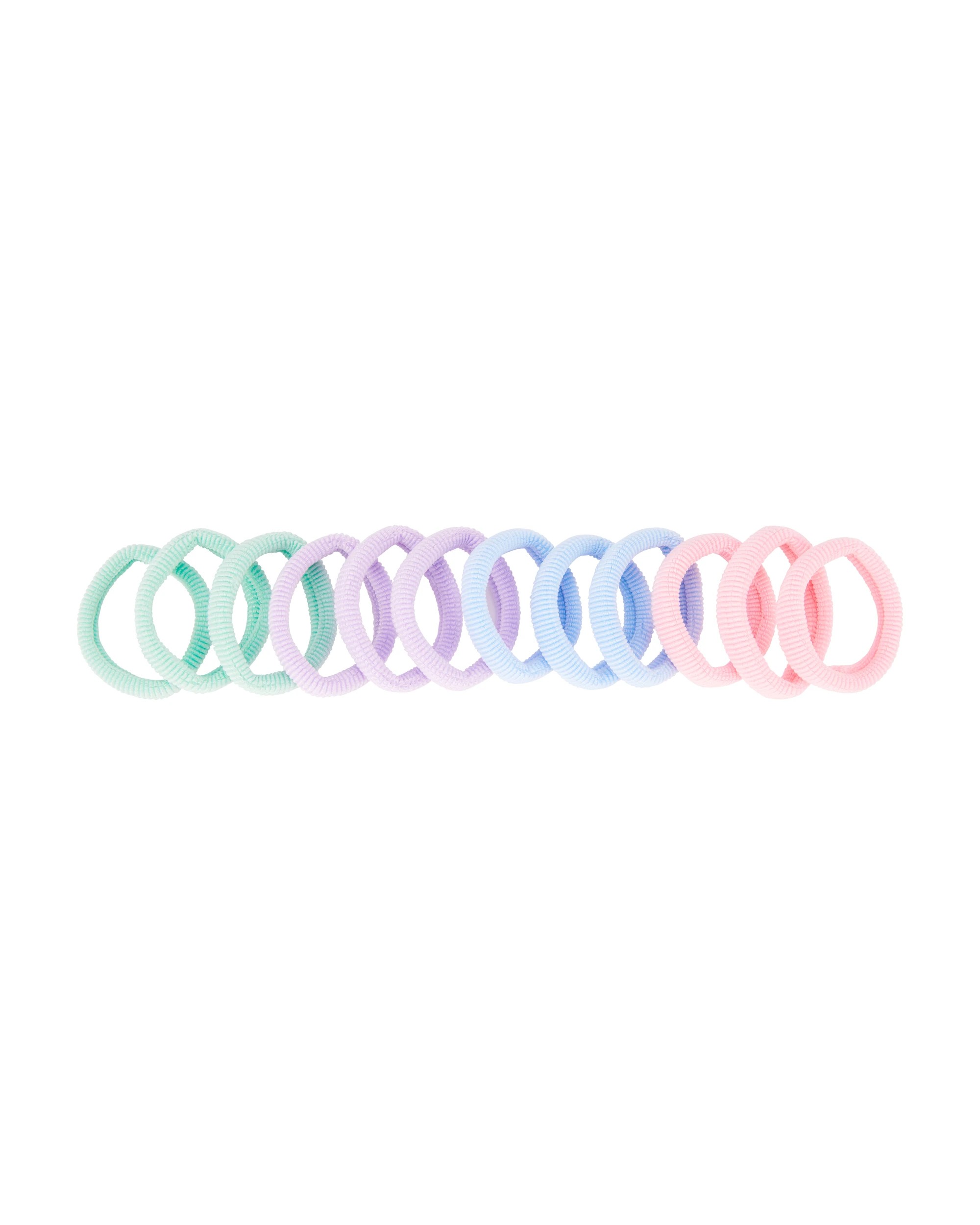 1 OXX Haircare 12 Piece Soft Ribbed Hair Elastics, 1 of 3