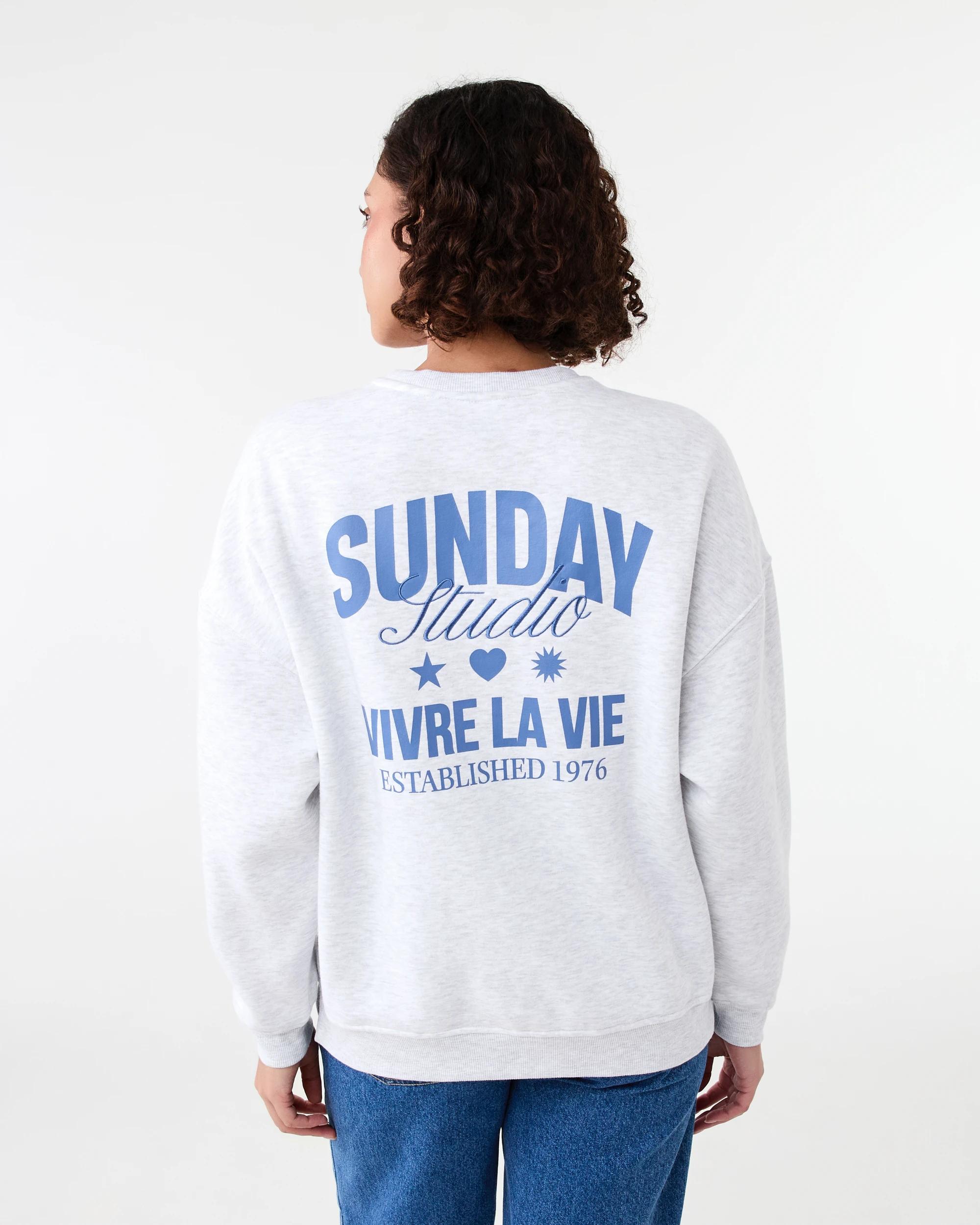 3 Oversized Print Sweatshirt Vivre Mrl, 3 of 8