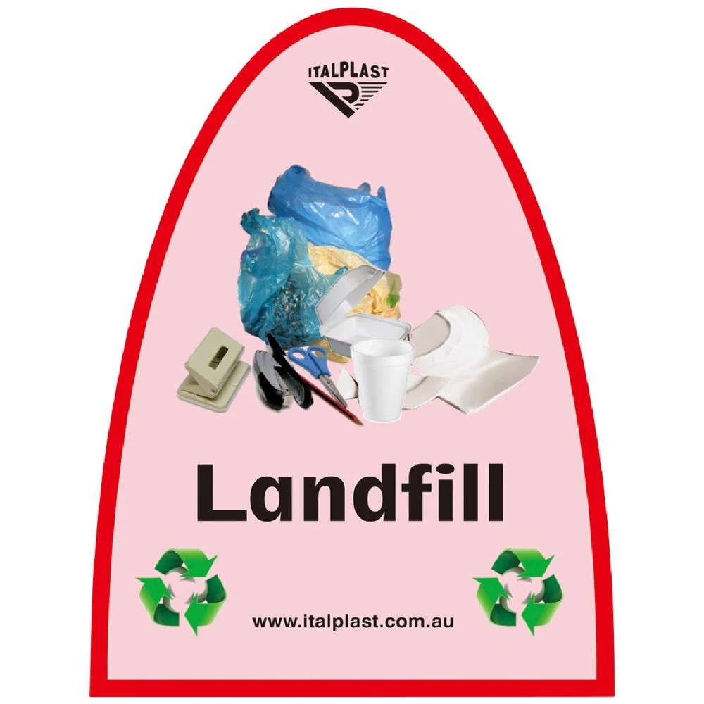 2 Italplast 32L Separation System Bin Landfill Red, 2 of 2