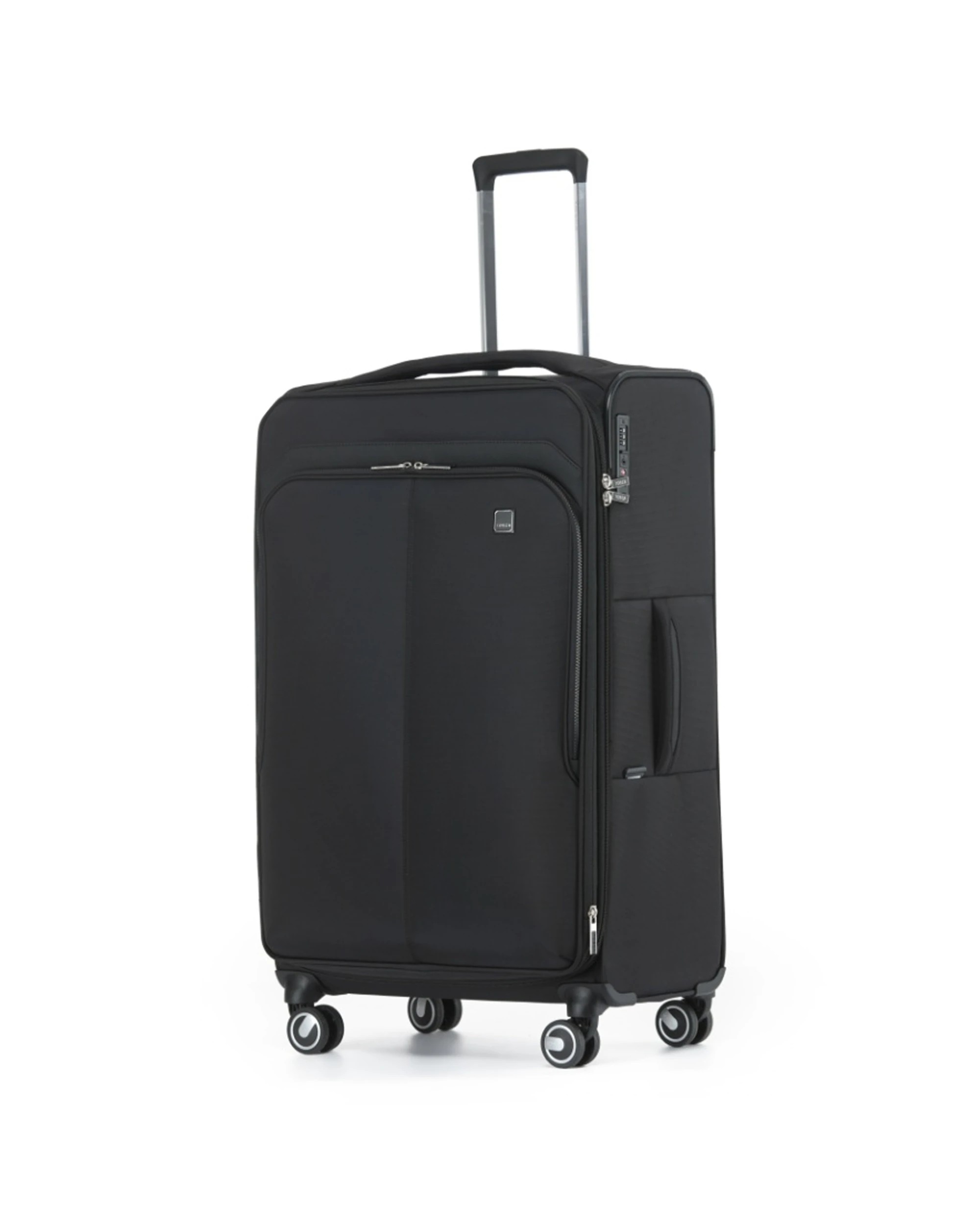 1 Tosca Grange Large Lockable Trolley Travel Suitcase Luggage 128L Expandable - Black, 1 of 3