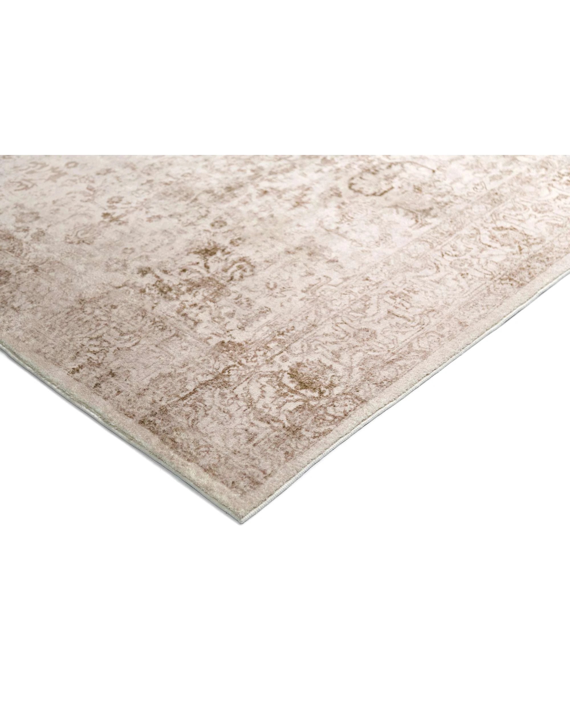 4 Loopsie Mabay Floral Medallion Washable Rug-230cm x 160cm - Beige, 4 of 7