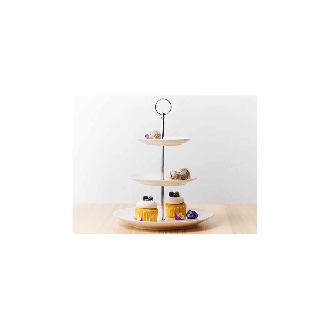 2 Maxwell & Williams 3-tier Cake Stand High Quality Durable Cake Display
 - White, 2 of 3