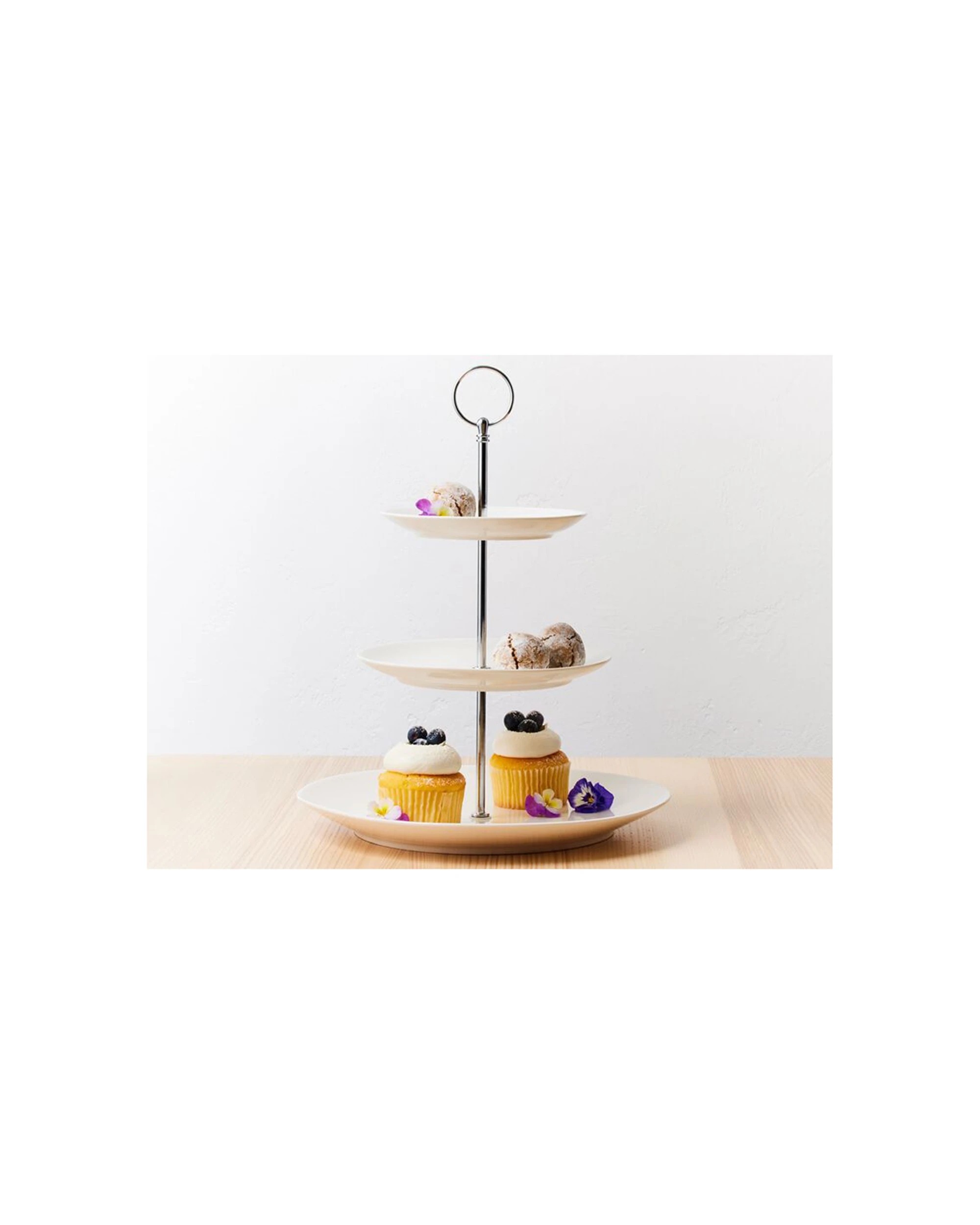 2 Maxwell & Williams 3-tier Cake Stand High Quality Durable Cake Display
 - White, 2 of 3
