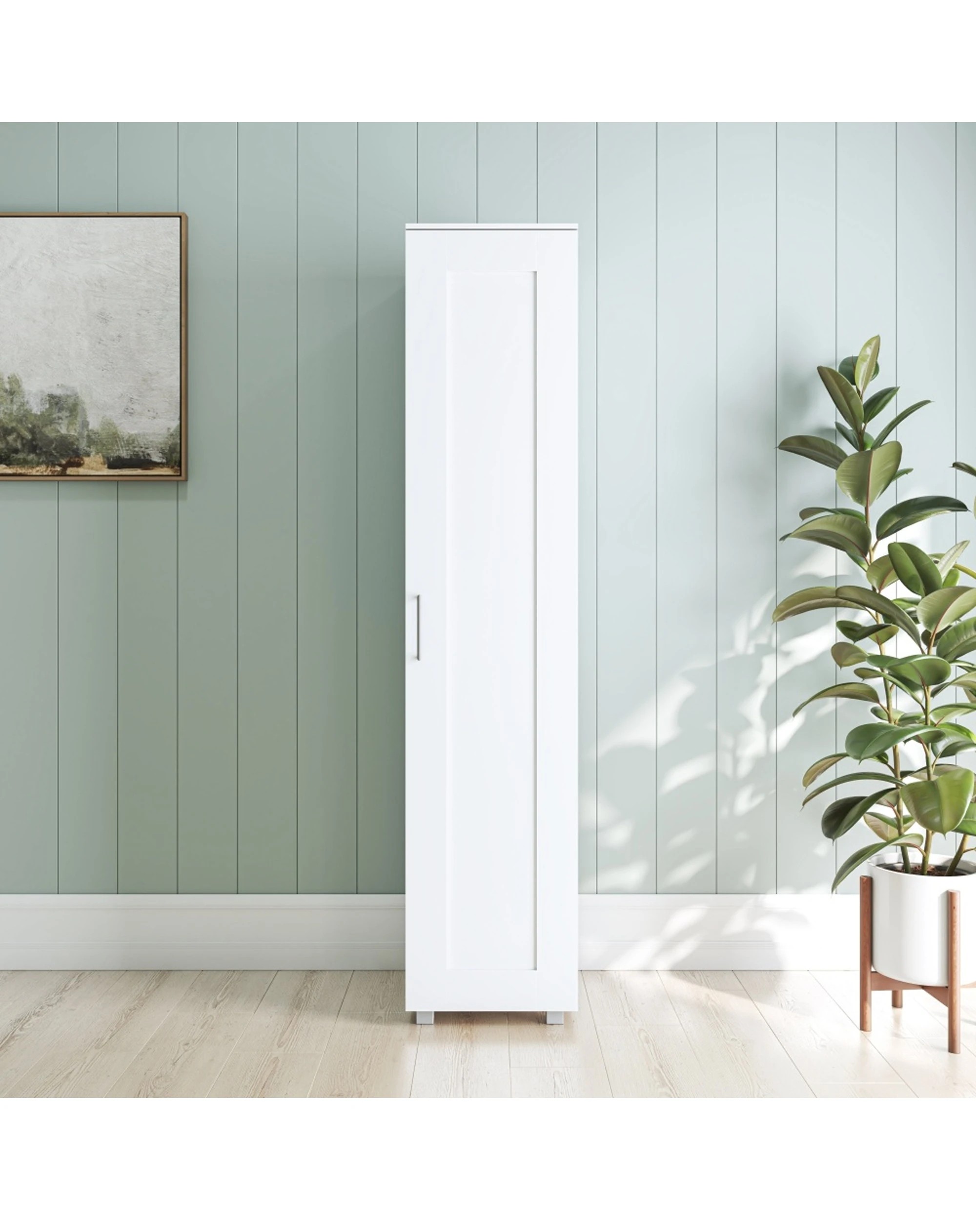 2 Alpine Bay Montreal 1 Door Storage Cabinet Cupboard - White, 2 of 7