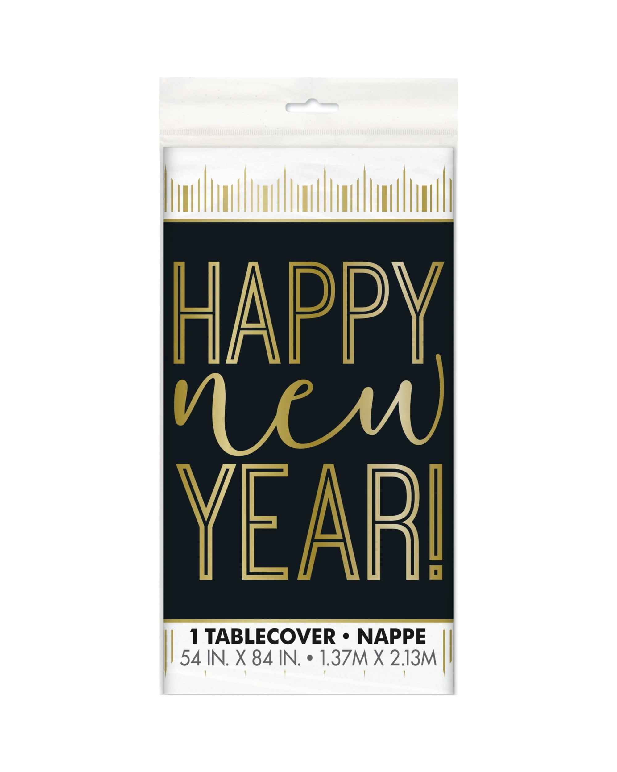 2 Unique Roaring New Year Plastic Tablecloth - Metallic, 2 of 2