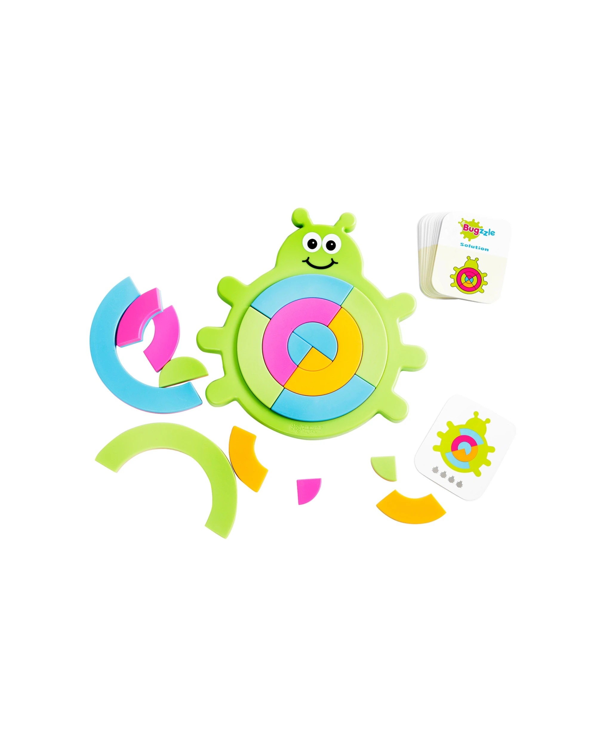 1 Fat Brain Toy Co. Bugzzle Kids Puzzle Semi-Circular Pieces Tray 40 Challenges - Multi, 1 of 8