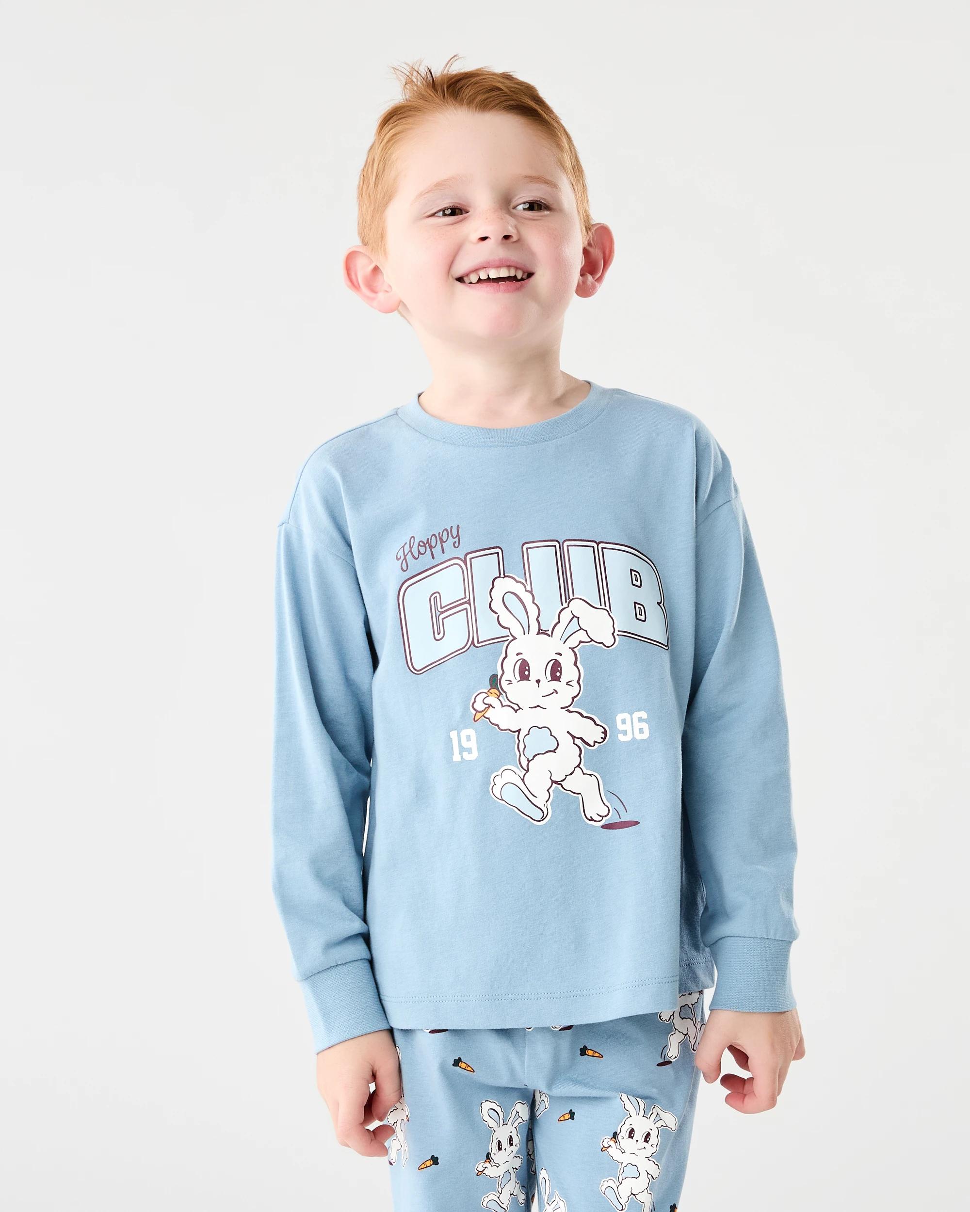 3 Jersey Pyjama Set Blu Hopc, 3 of 10