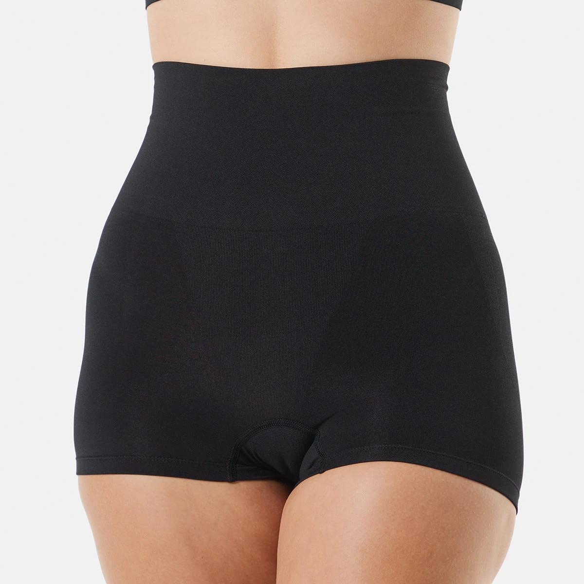 3 2 Pack Seamfree Boyleg Shaping Shorts BLACK, BEIGE, 3 of 8