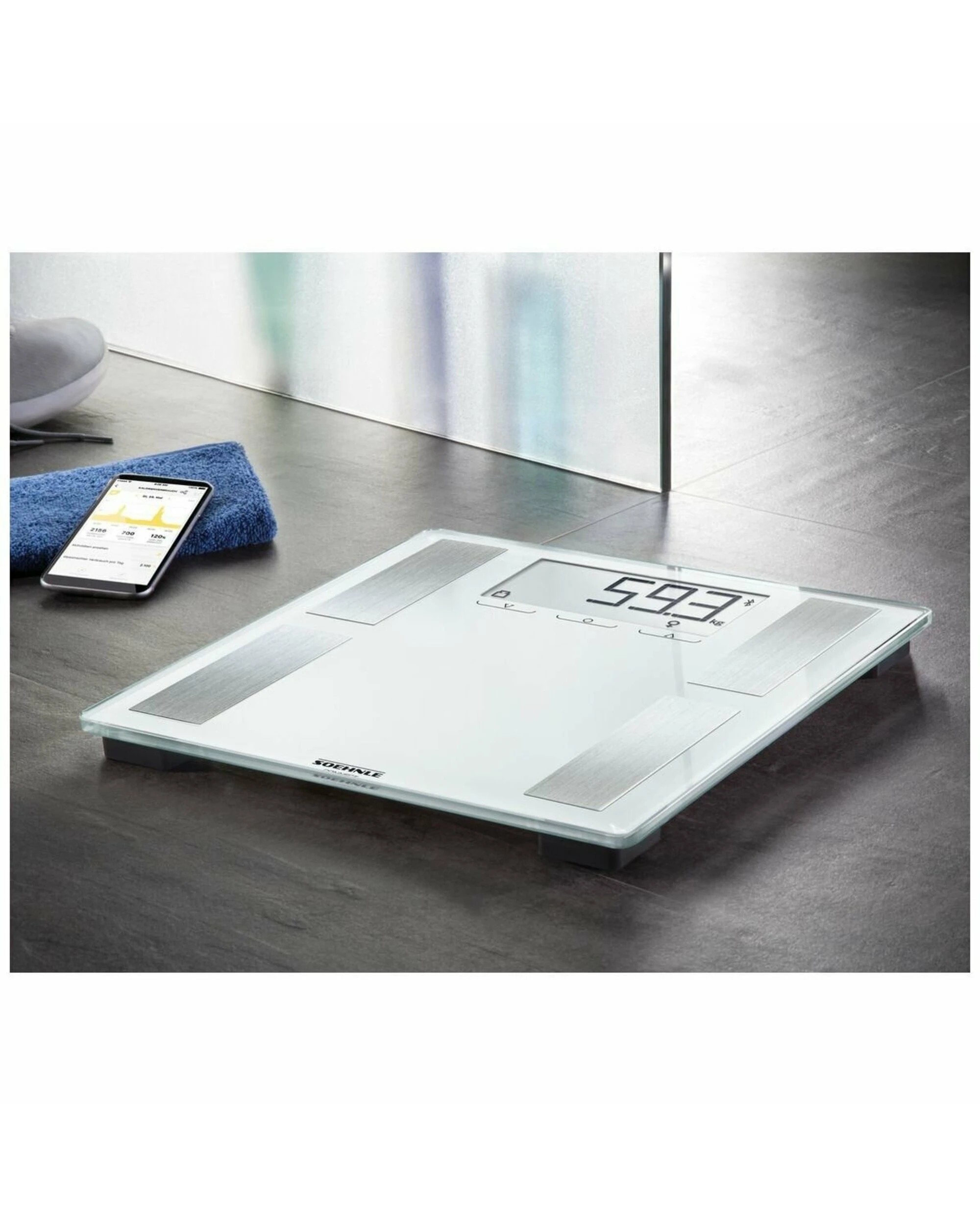 3 Soehnle Shape Sense Connect 100 Digital Bathroom Scales, 3 of 4