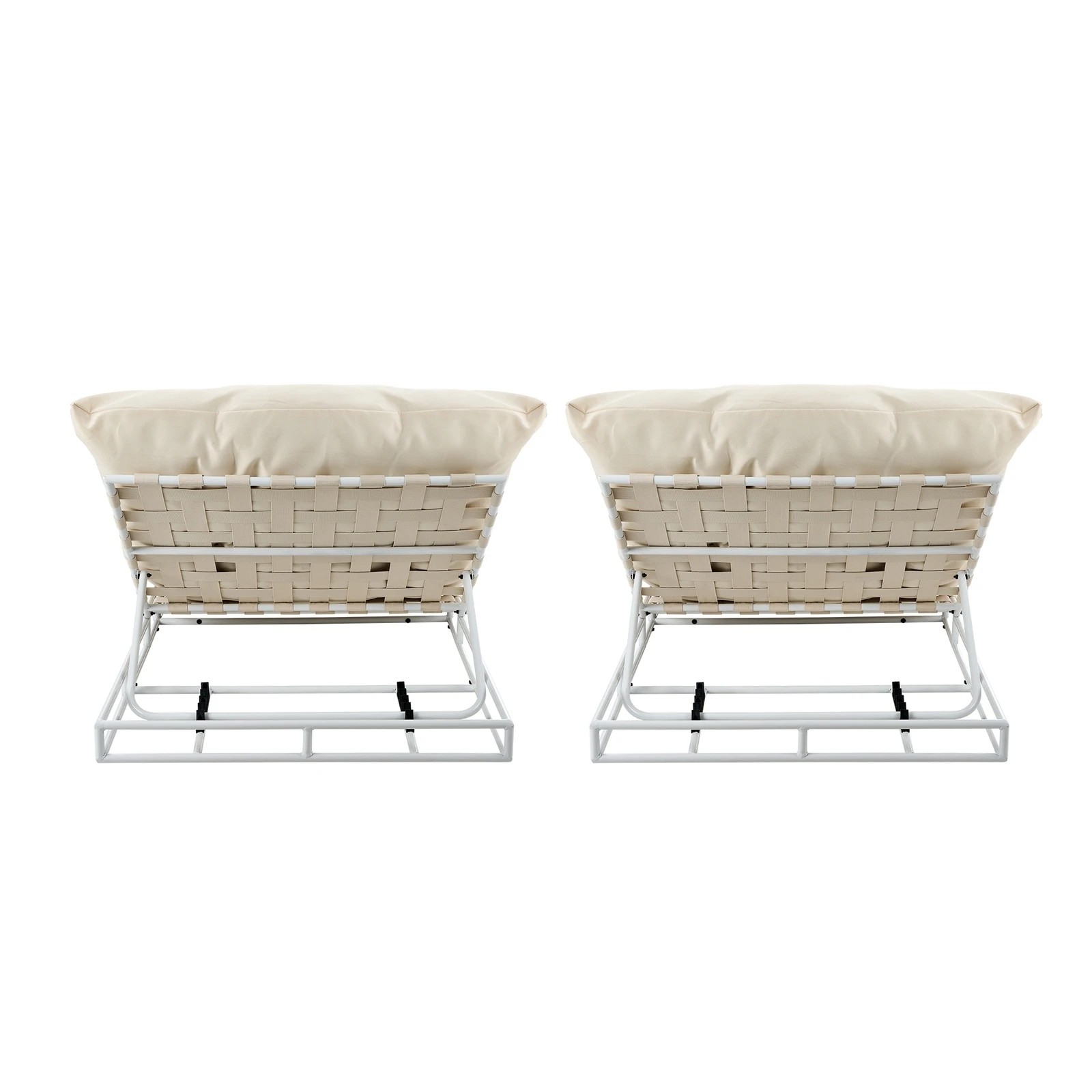 8 Livsip 2pcs Outdoor Sun Lounge Day Bed Patio Garden Chairs
 - Beige, 8 of 9