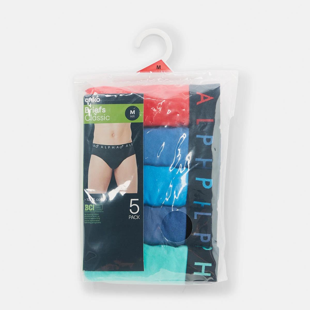 10 5 Pack Attached Elastic Hipster Briefs PRIMARY MULTI, 10 of 10