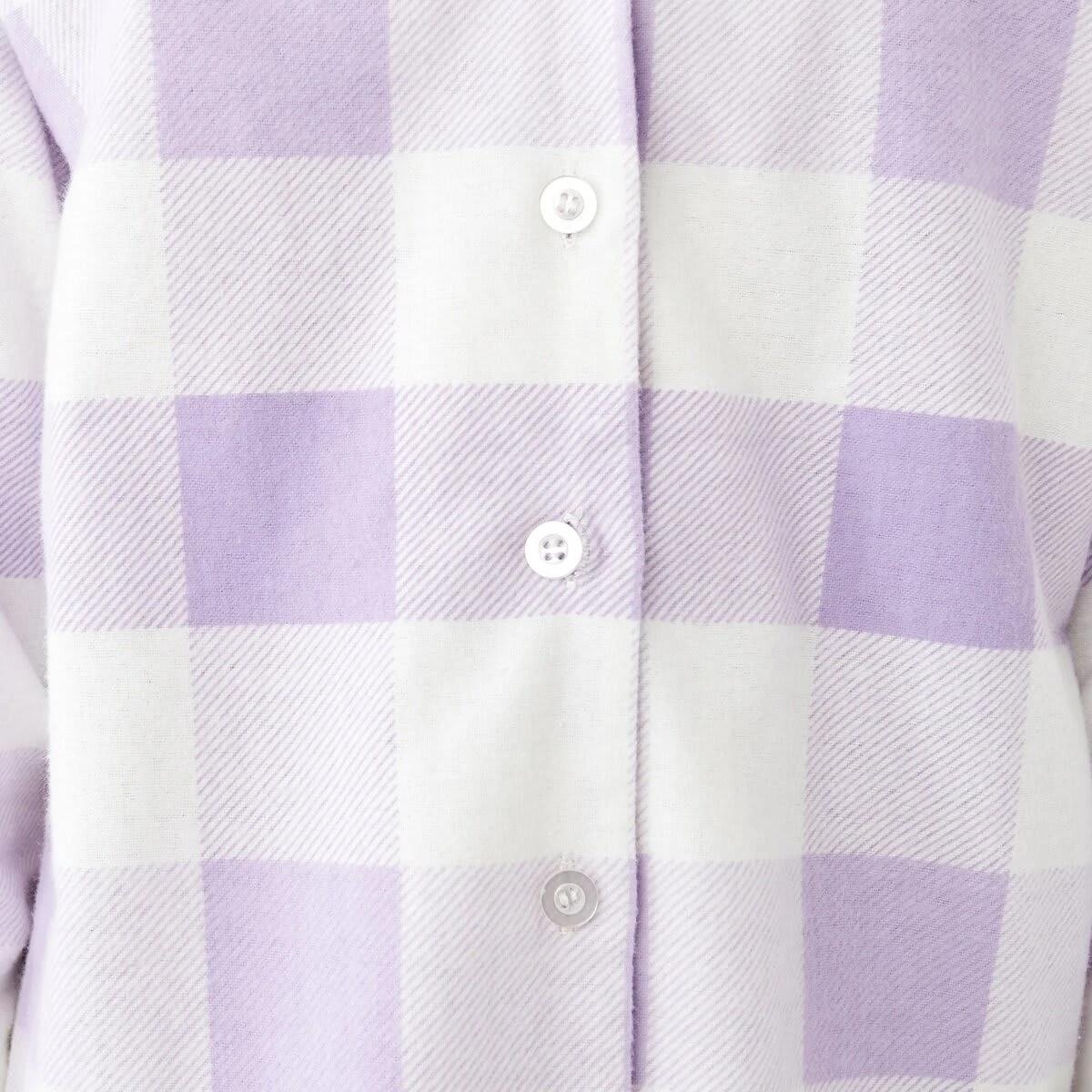 5 Flannelette Pyjama Set Pur Checks, 5 of 9