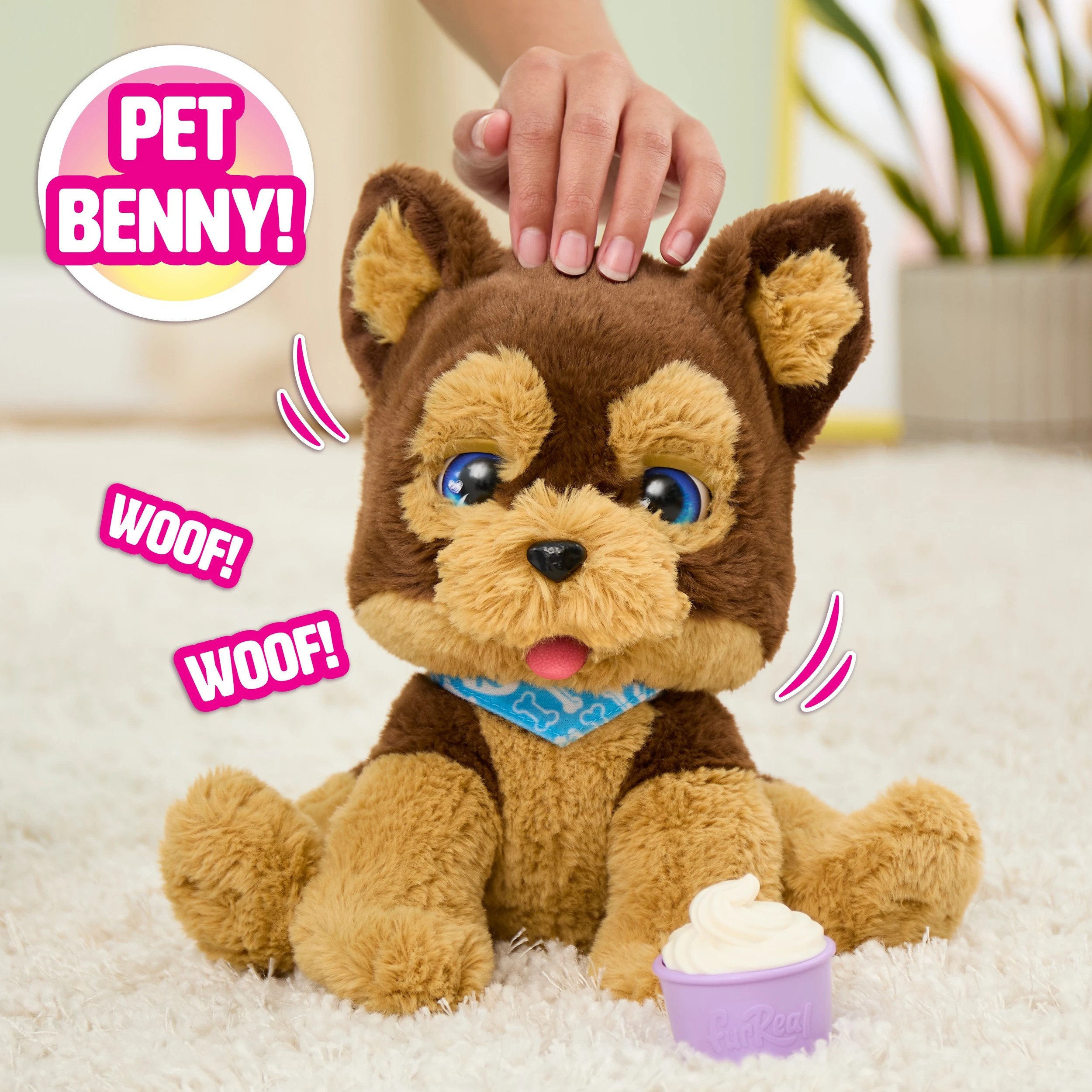 4 furReal Benny Kiss and Cuddle Pup Plush Toy, 4 of 5