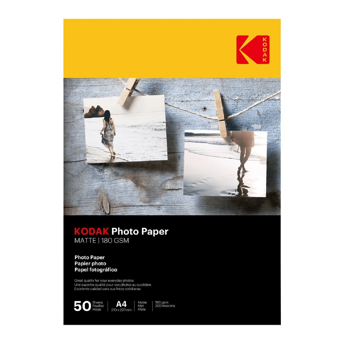 1 Kodak A4 Matte Premium Photo Paper 50 Pack, 1 of 3