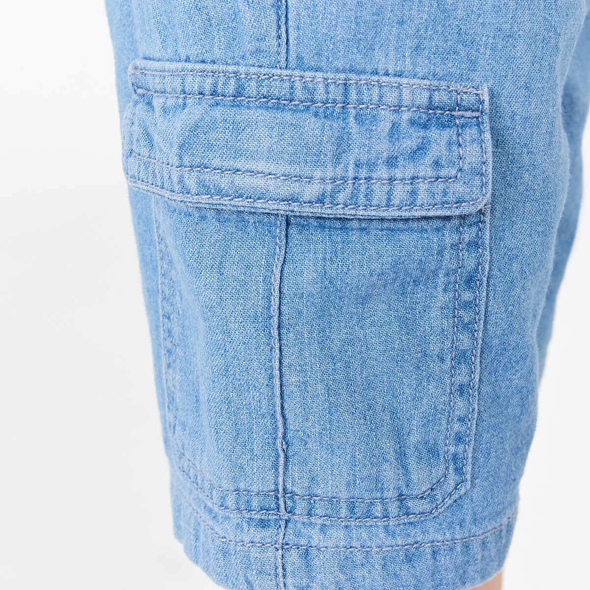 4 Cargo Denim Shorts Light Wash, 4 of 8