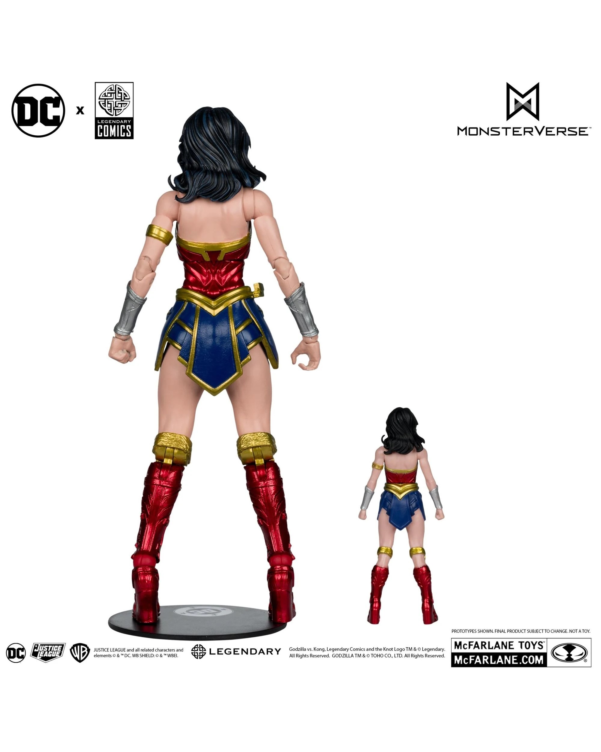 7 DC Multiverse Wonder Women vs Godzilla - JLA vs Godzilla vs Kong -  Action Figure 2 Pack, 7 of 9
