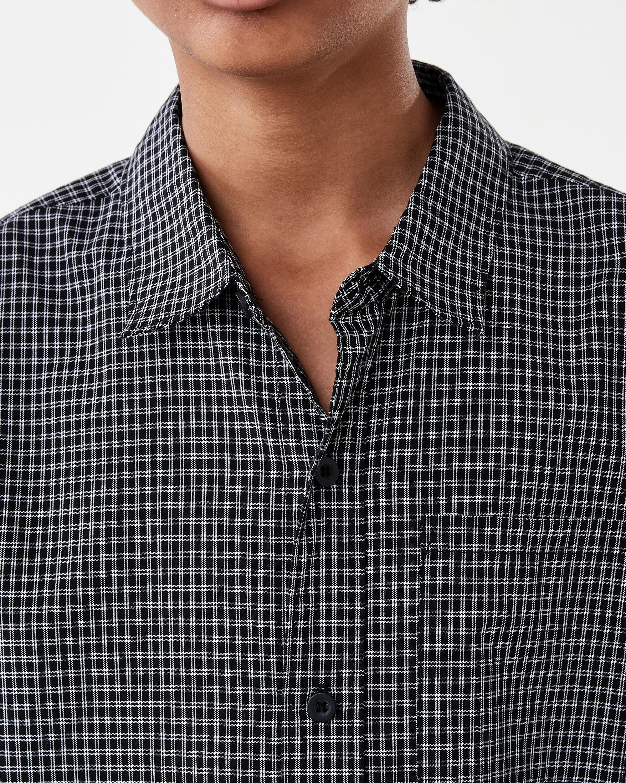 4 Short Sleeve Check Shirt Blacheck, 4 of 7