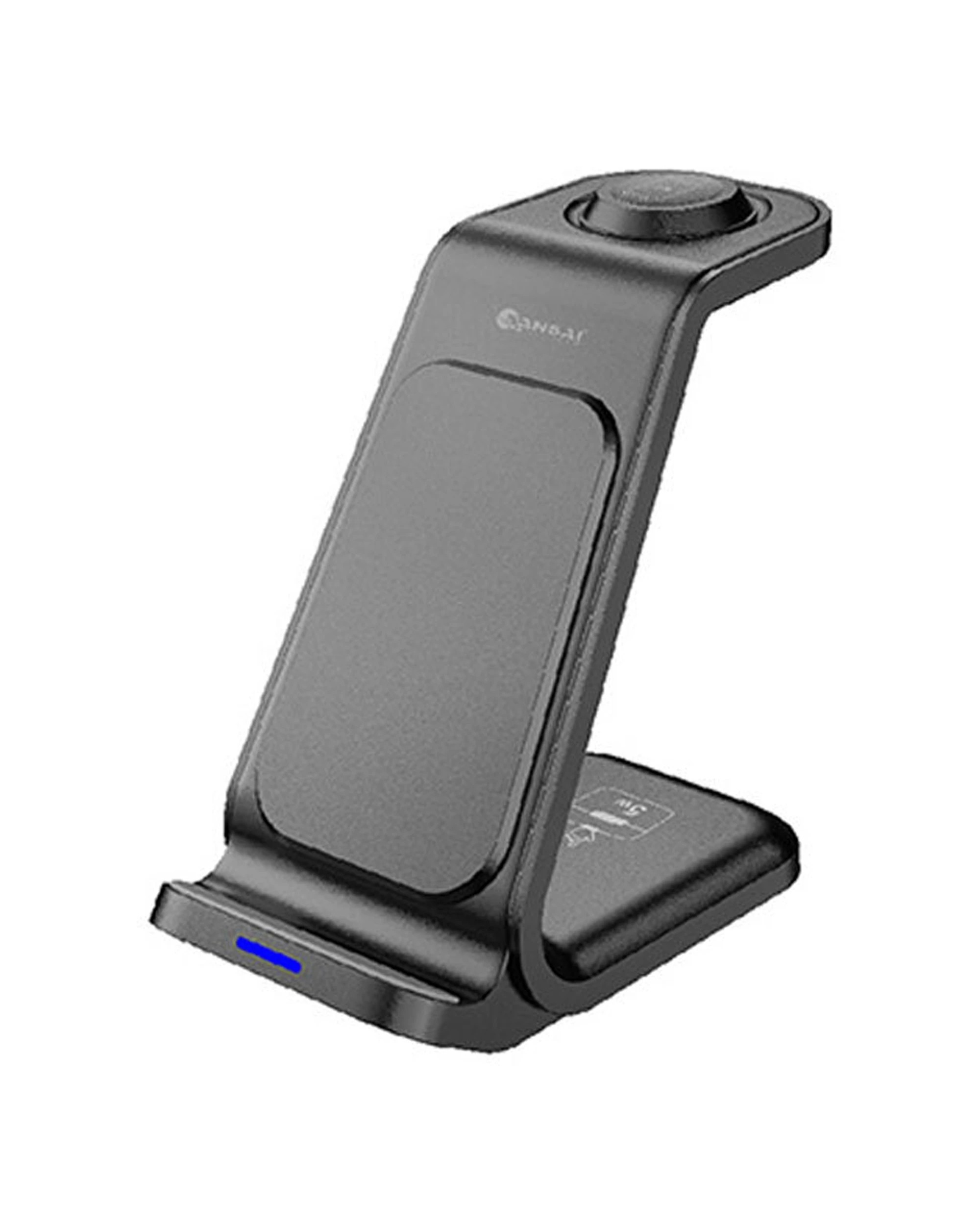 1 Sansai 3-in-1 Magnetic Wireless Phone Watch Earbuds Charger - Assorted, 1 of 3
