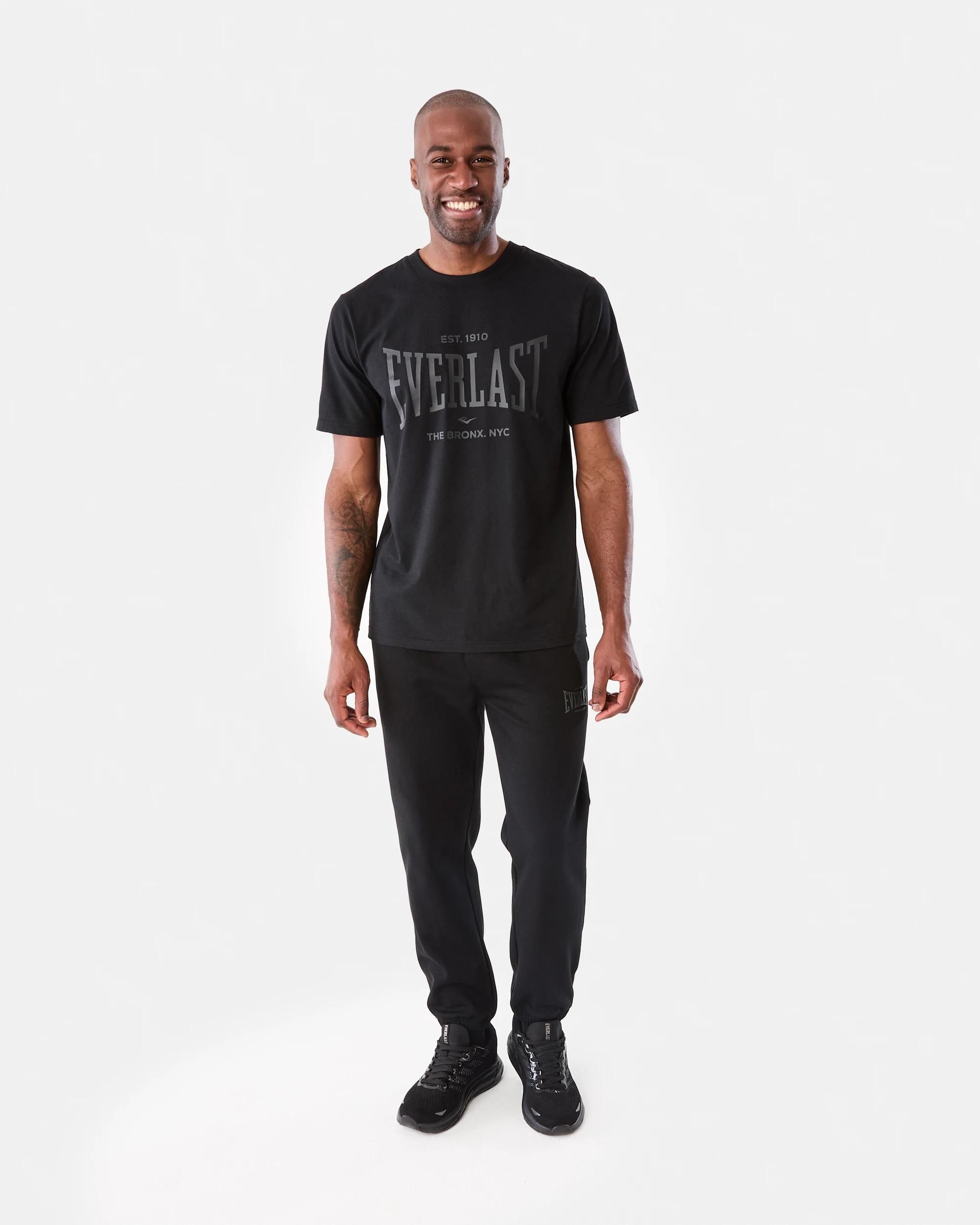 7 Everlast Mens Classic Sports Trackpants Black, 7 of 7