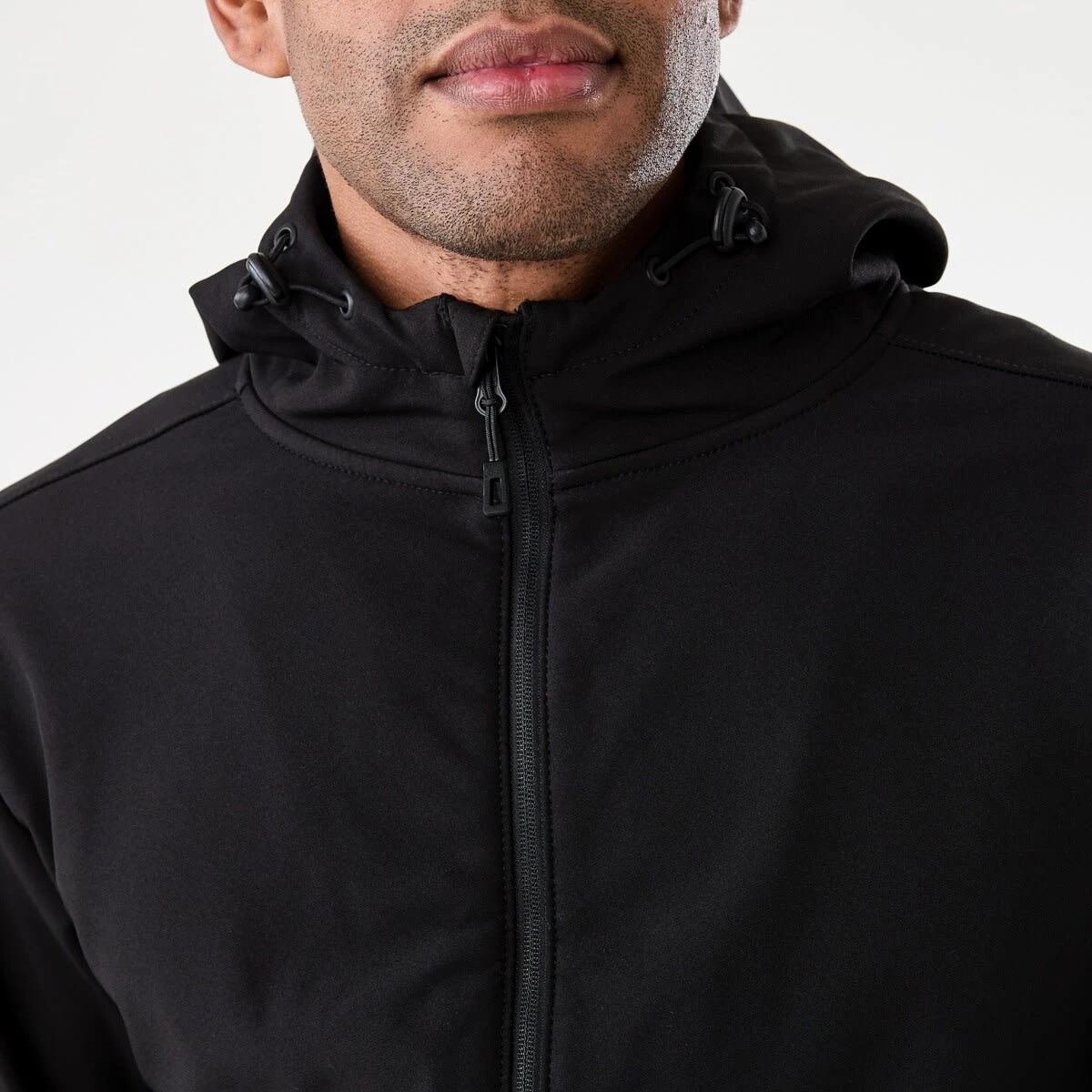 6 Active Mens Outdoor Bonded Shell Jacket Black, 6 of 7