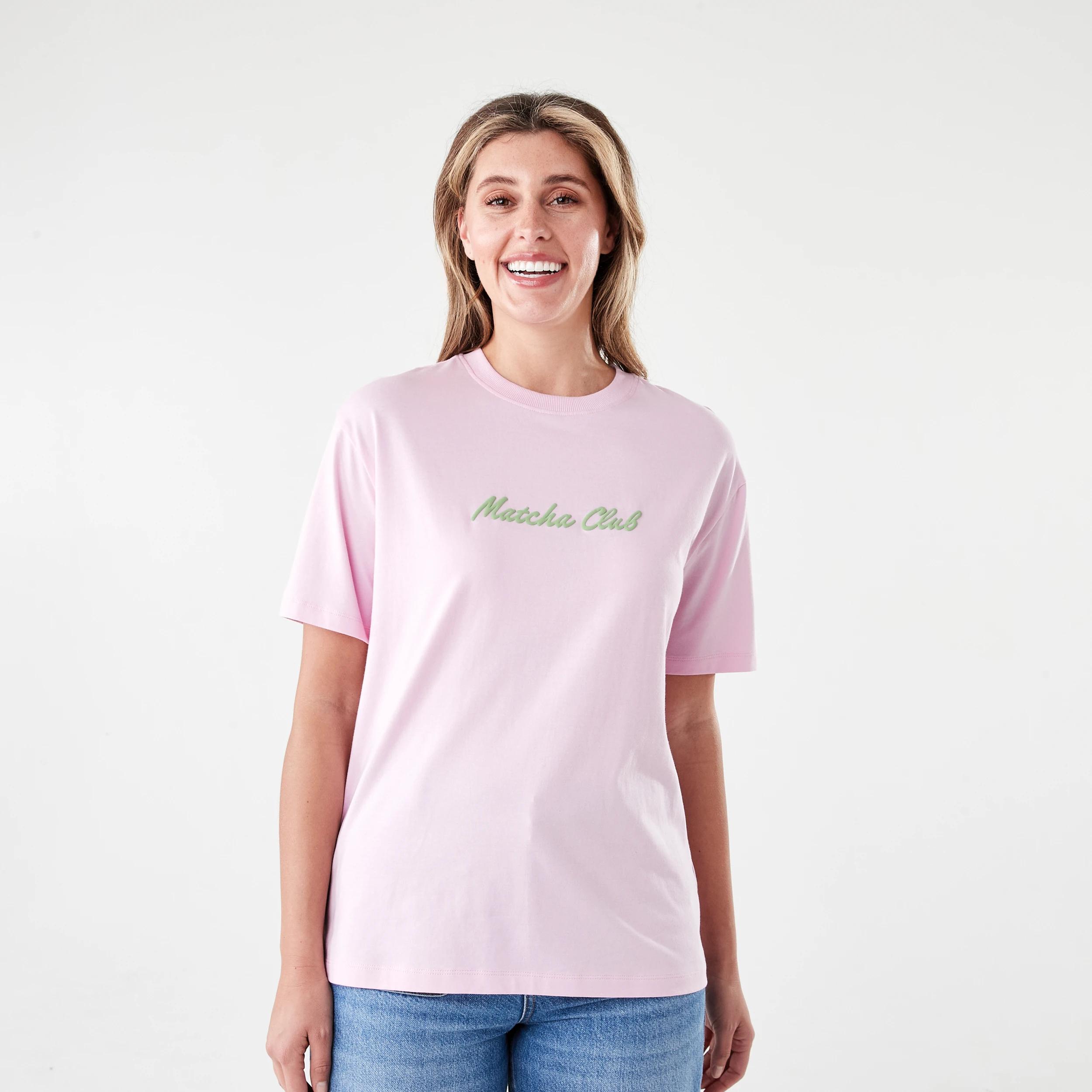 1 Short Sleeve Oversized Boyfriend T-shirt Matcha Clb, 1 of 5