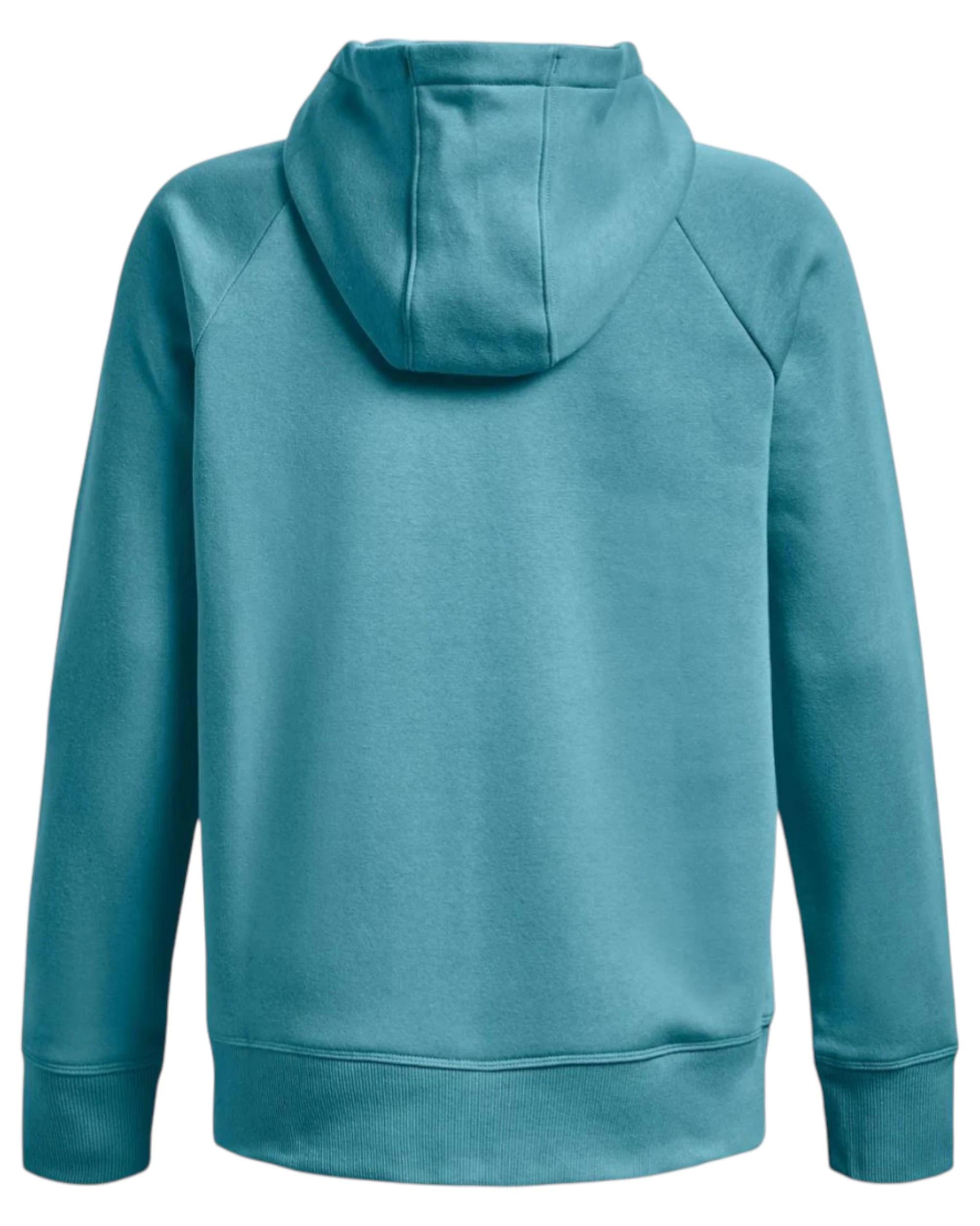 4 Under Armour Womens Rival Fleece Logo Glacier Blue Hoodie BLUE, 4 of 5