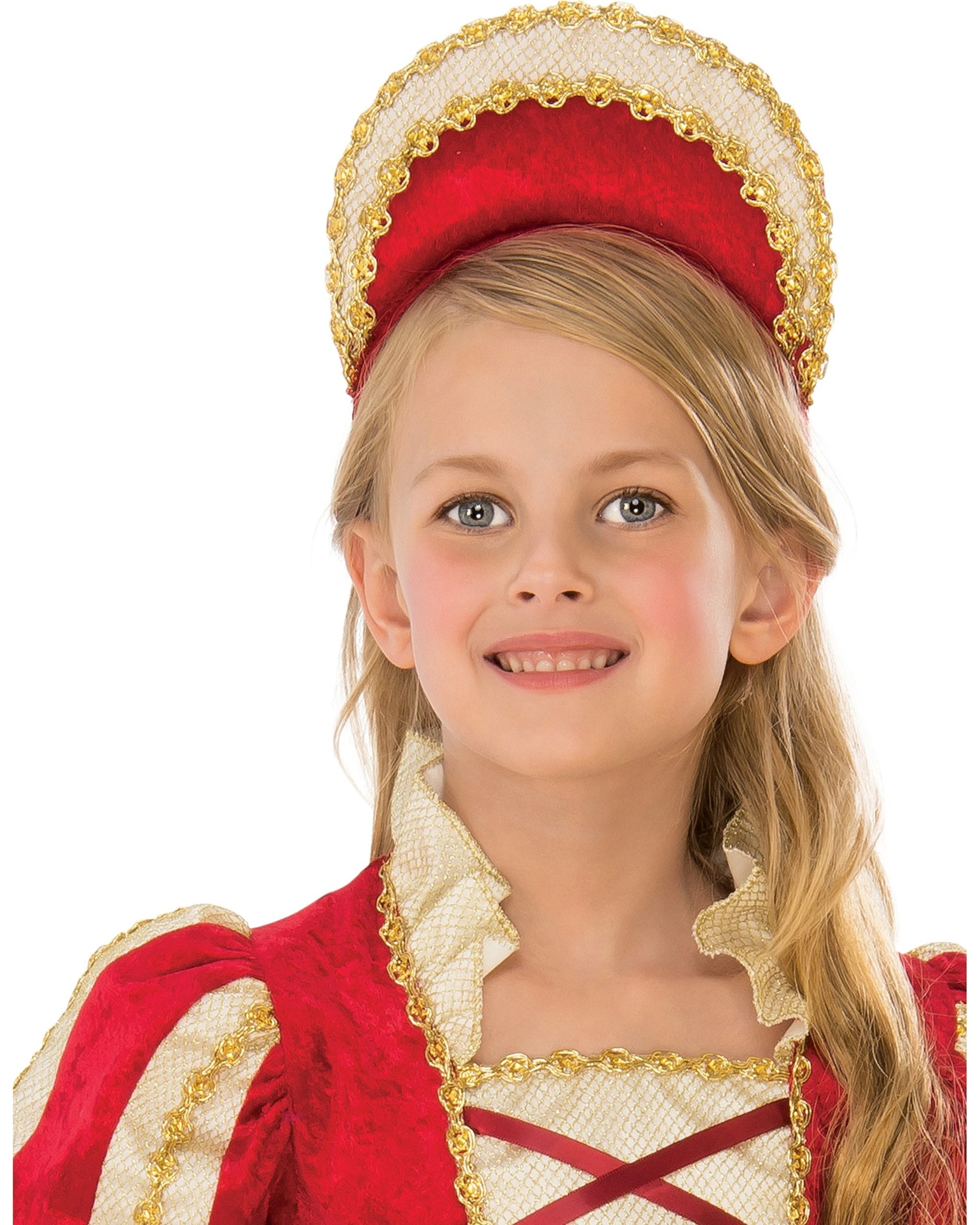 2 Rubies Medieval Princess Girls Dress Up Costume Size S - Red, 2 of 3