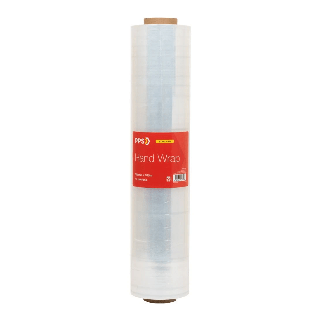 1 PPS Cast Hand Wrap 500mm x 375m x 17um Clear, 1 of 2