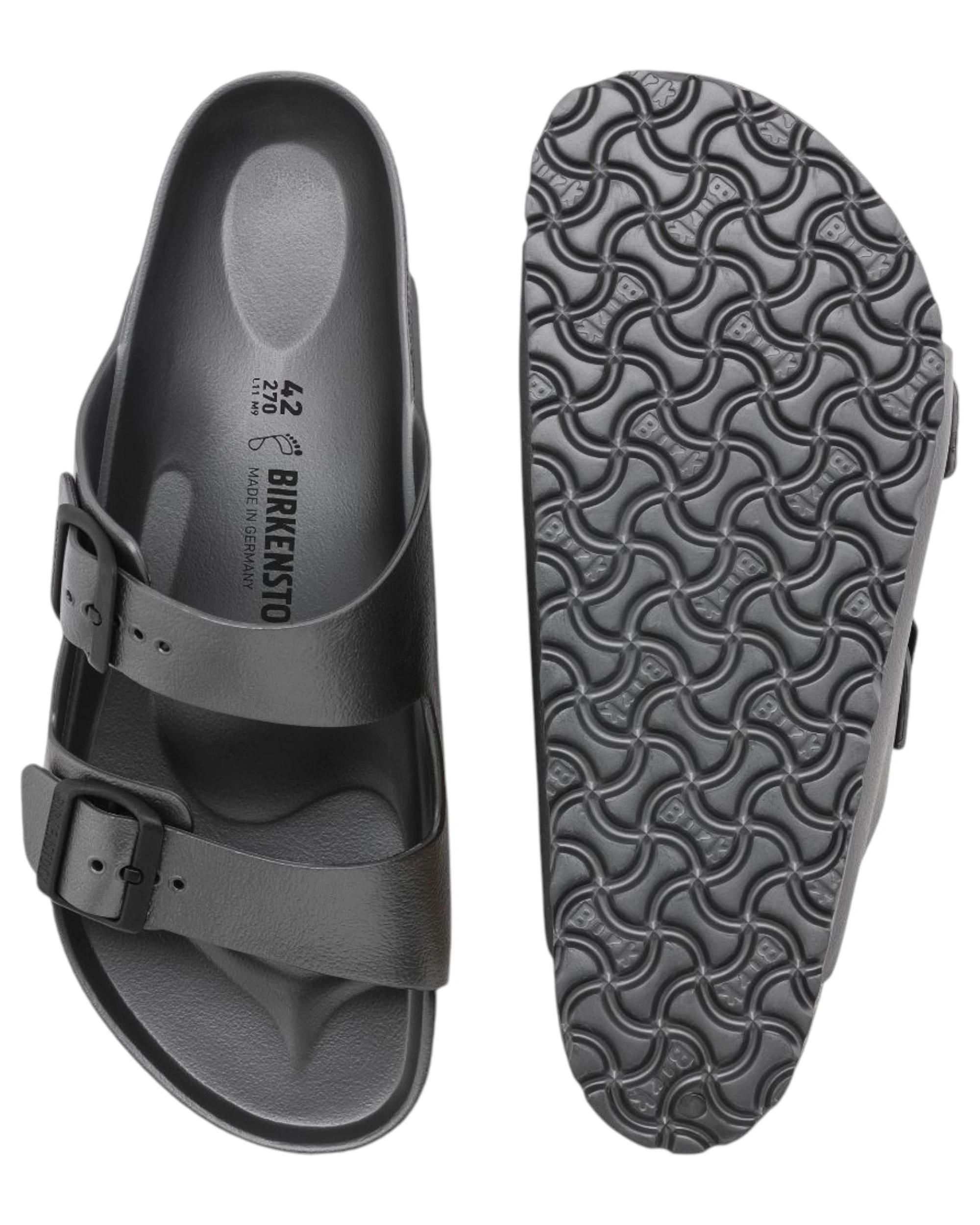 7 Birkenstock Unisex Arizona EVA Narrow Slip On Sandals ANTHRACITE, 7 of 7