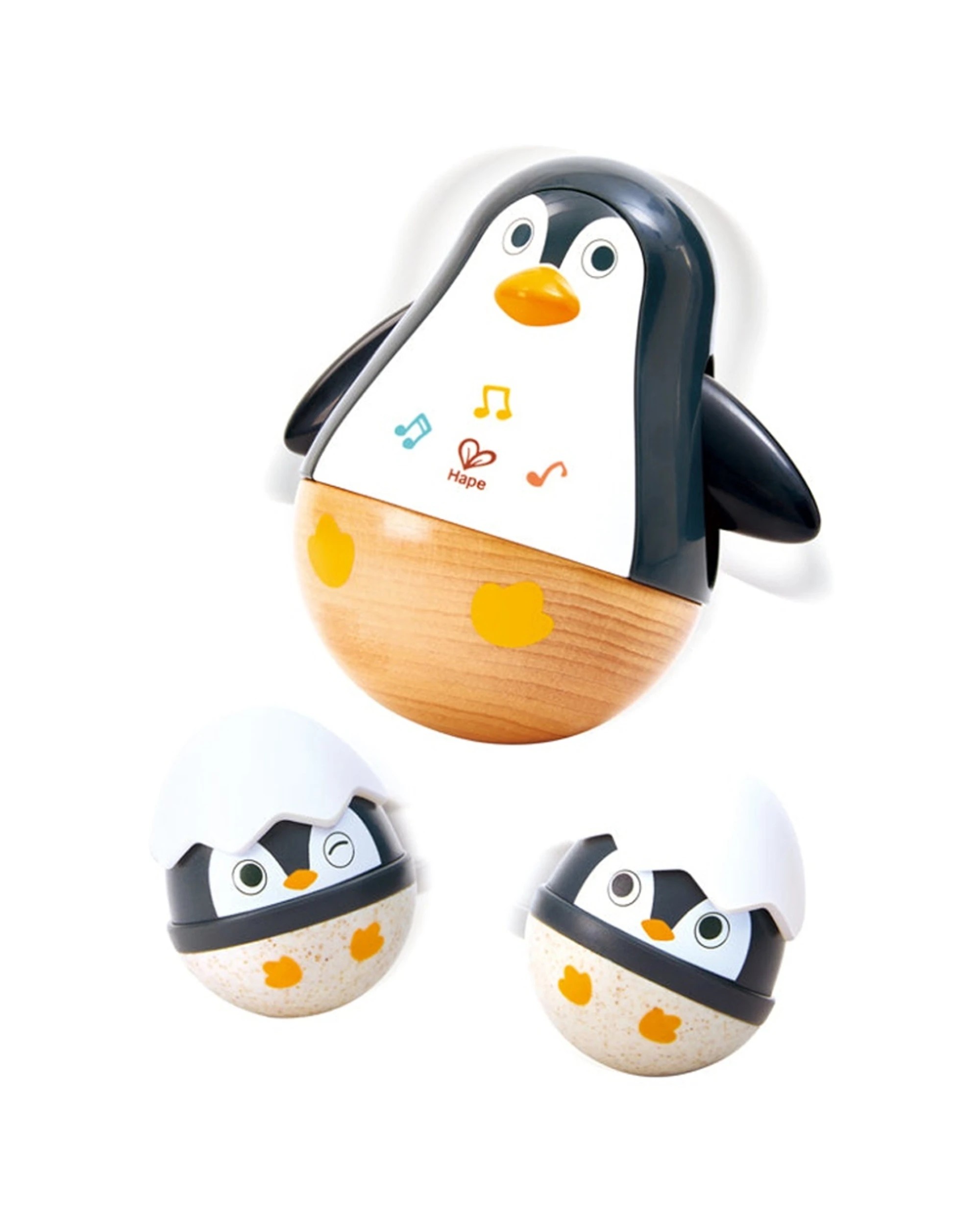 1 Hape Penguin Family Musical Toys Set Fine Motor Skills Development - Multi, 1 of 4