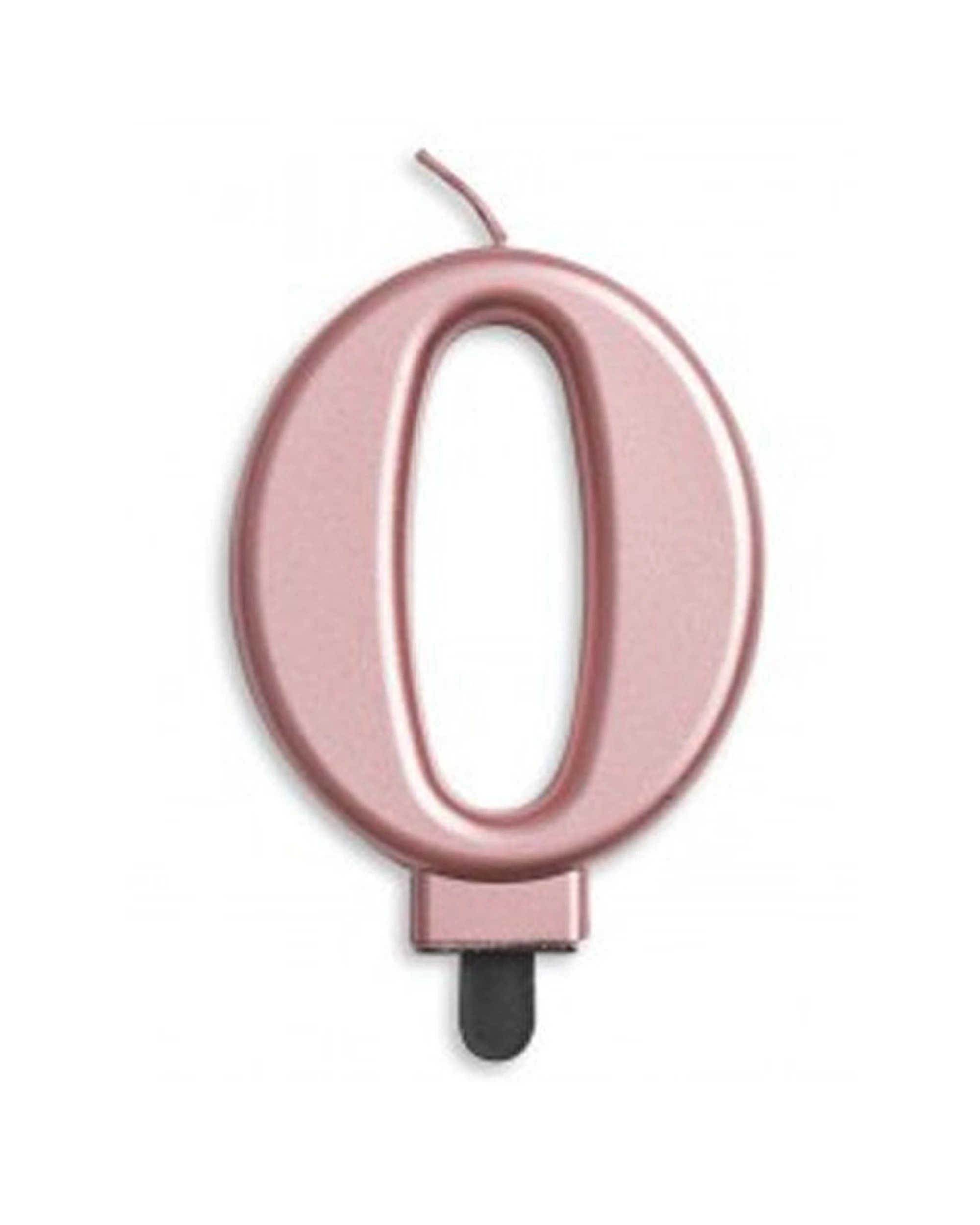 1 Alpen Candle Numeral Jumbo Rose Number 0 Party Decoration - Gold, 1 of 1