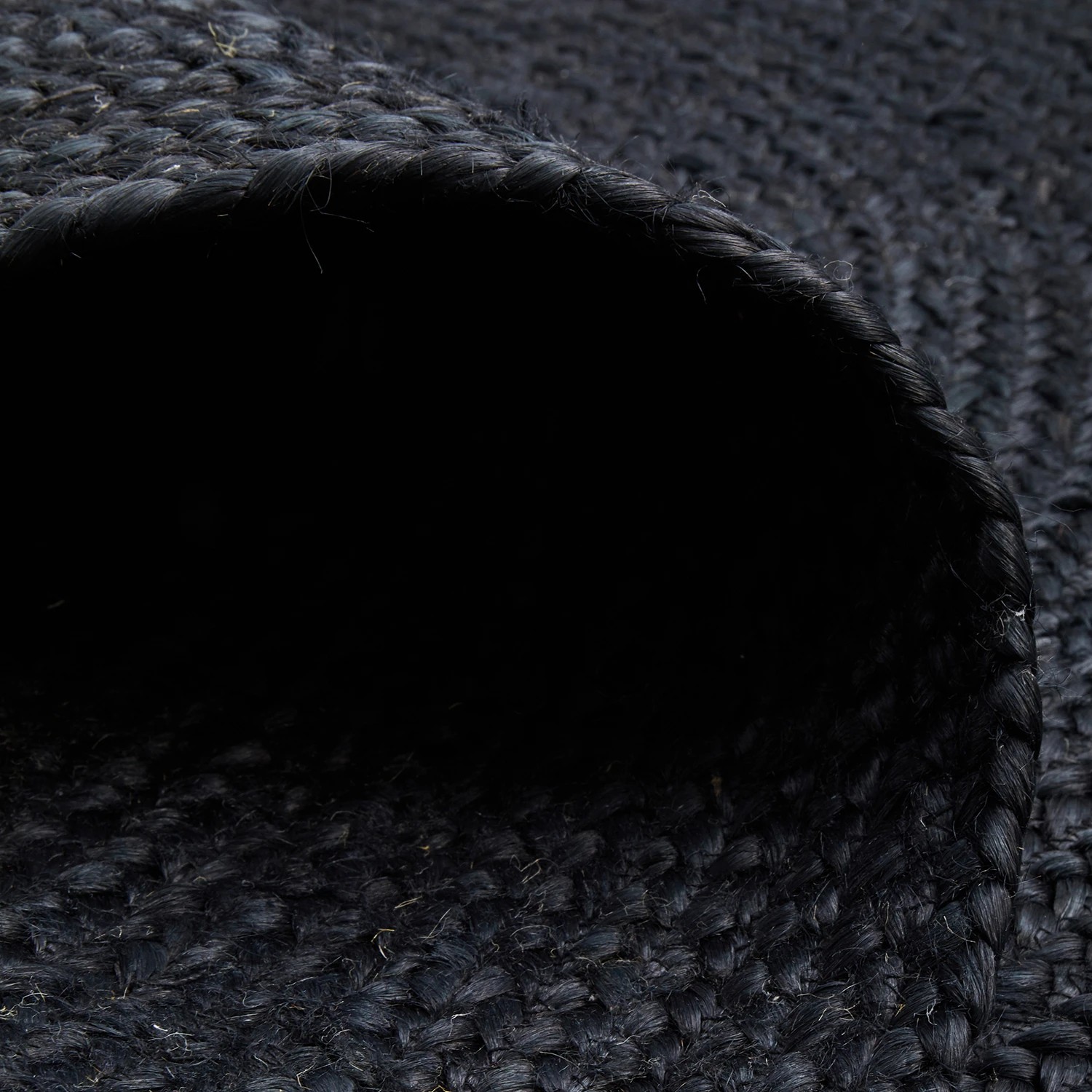 9 Common Ground Rugs Shoreline 280x190cm  Oval - Large Hand Braided Jute Rug - Black, 9 of 9