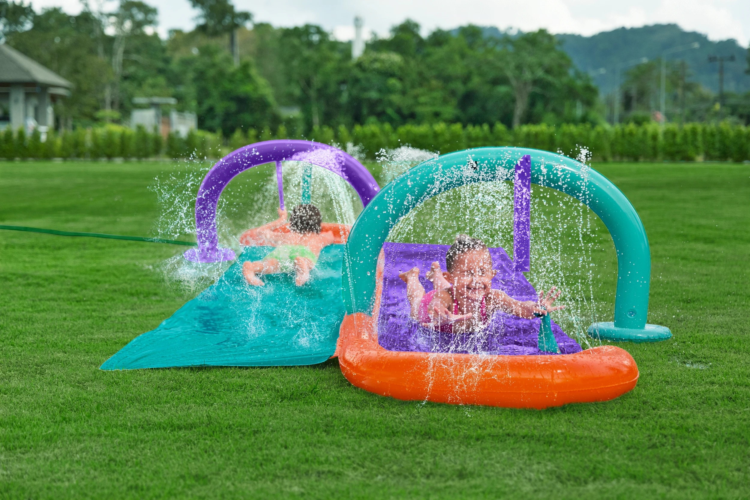 2 Bestway Flag Frenzy Double Slide, 2 of 8