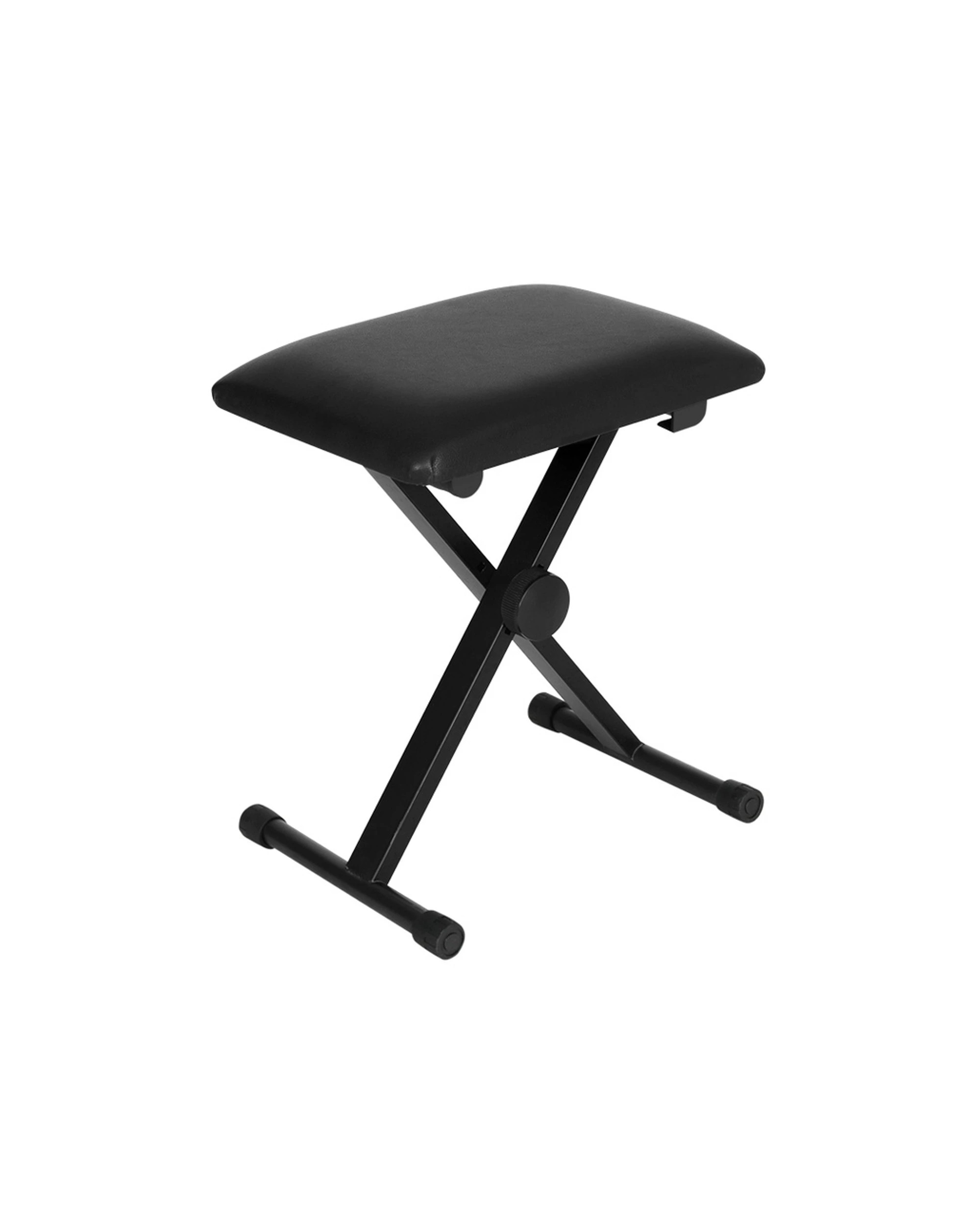 1 Alpha Piano Stool Adjustable Height Keyboard Seat Portable Bench Chair - Black, 1 of 5