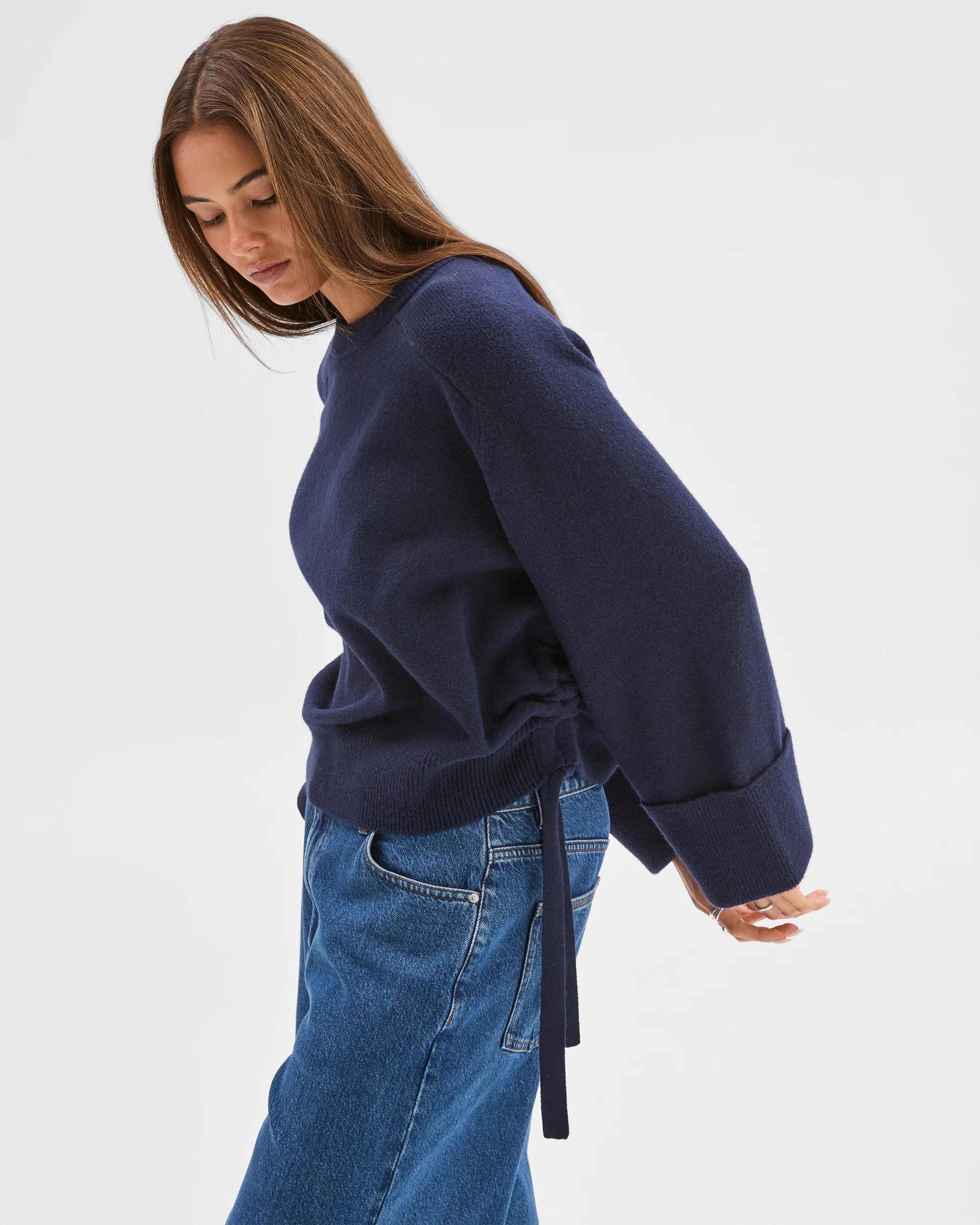 4 Lily Loves Gathered Detail Jumper INK BLUE, 4 of 9