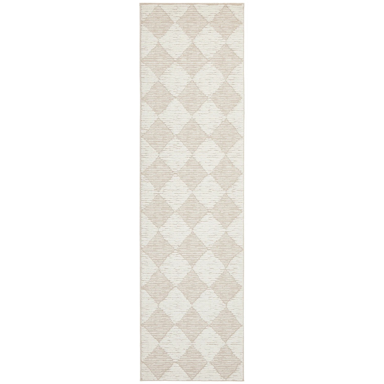 2 Common Ground Rugs Lyrica Yuri 400x80cm - Large Runner Power Loomed Pet Friendly Rug - Beige, 2 of 7