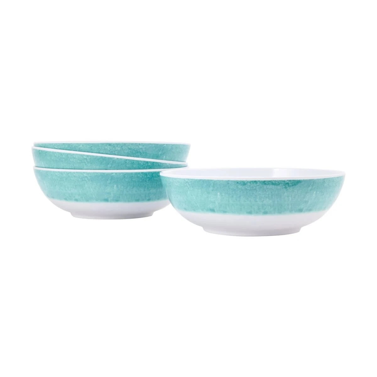 1 4 Pack Mint Glazed Look Bowls, 1 of 6