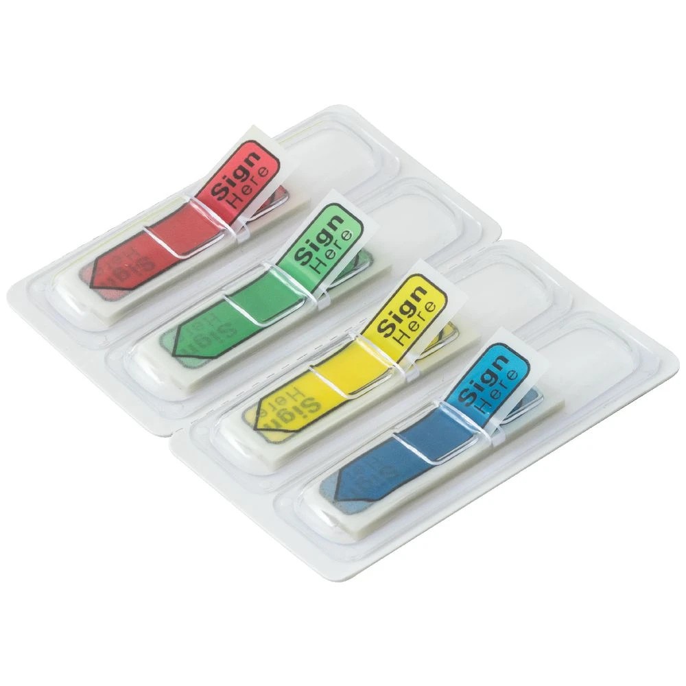 2 J.Burrows Mini Sign Here Flags 12 x 44mm 4 Pack, 2 of 3