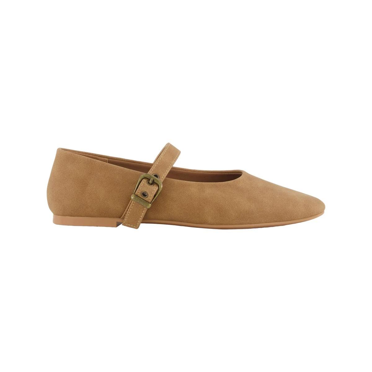 1 Soft Strap Ballet Flats CARAMEL TAN, 1 of 3